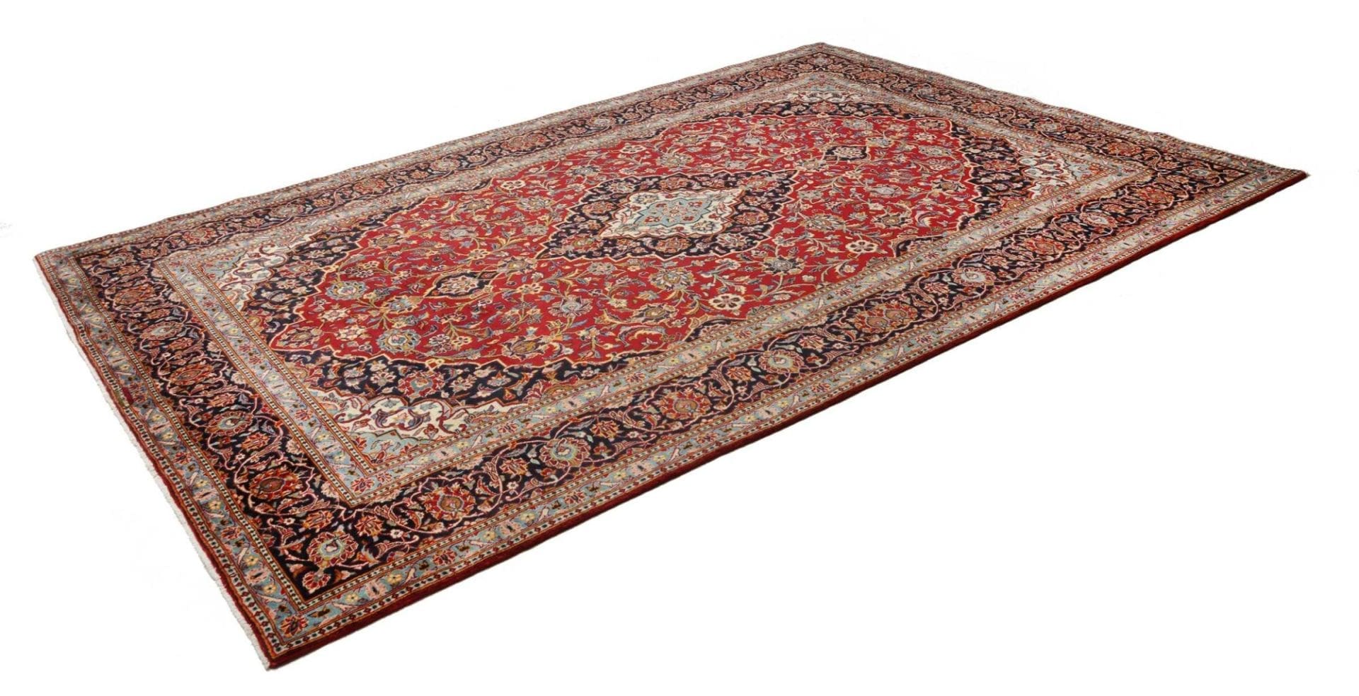 Kashan Persian Rug — hand-knotted, 230 × 334 cm, Wool