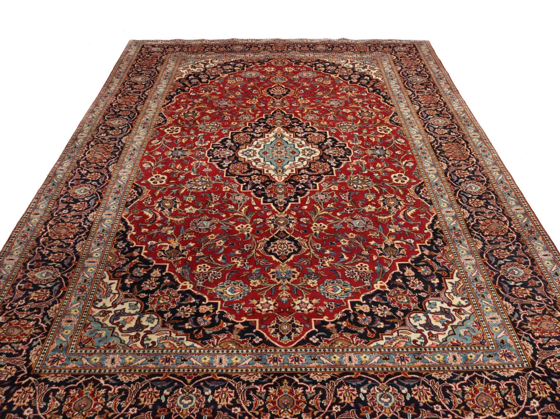 Kashan Persian Rug — hand-knotted, 230 × 334 cm, Wool