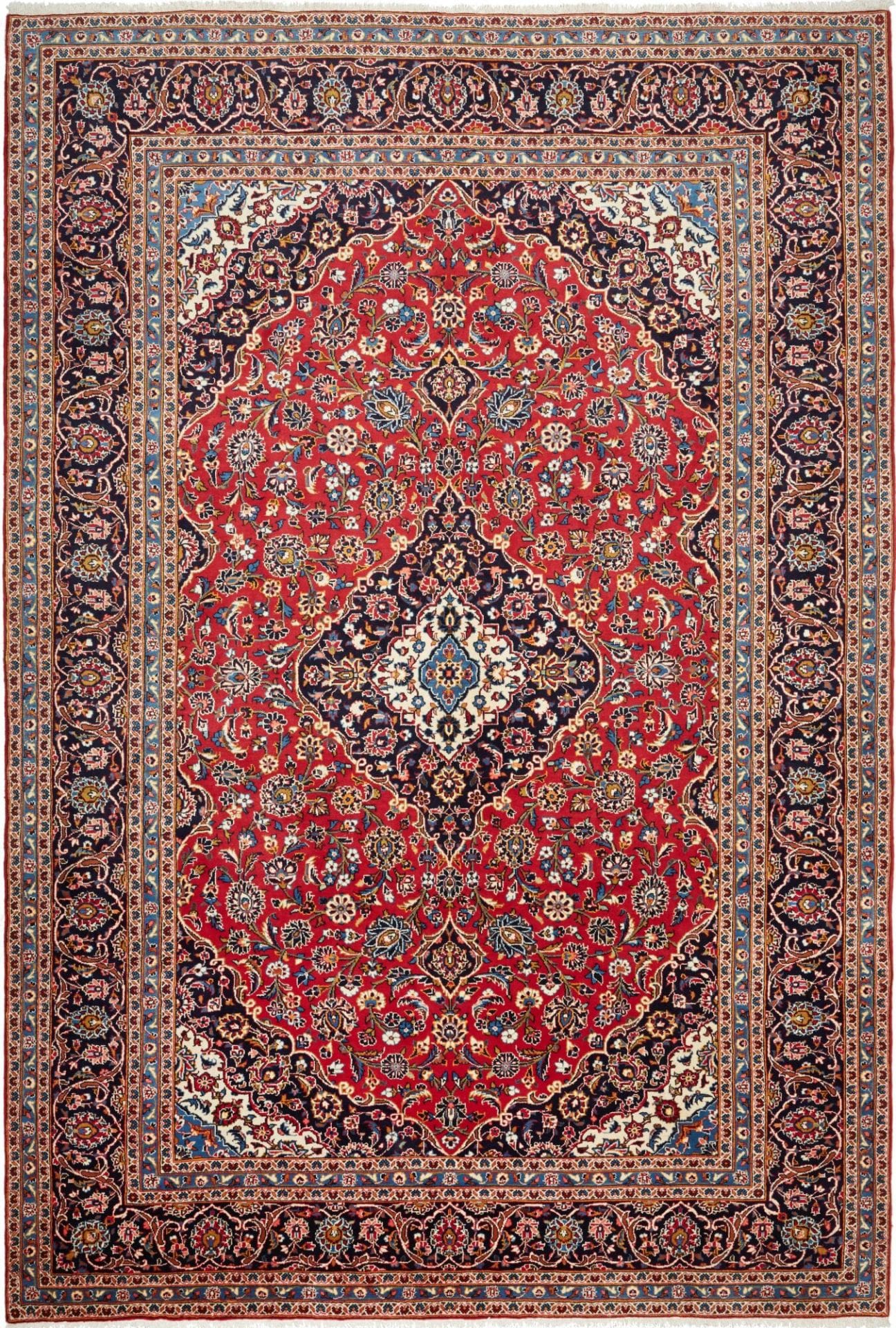 Kashan Persian Rug 253 × 368 cm, Wool, hand-knotted