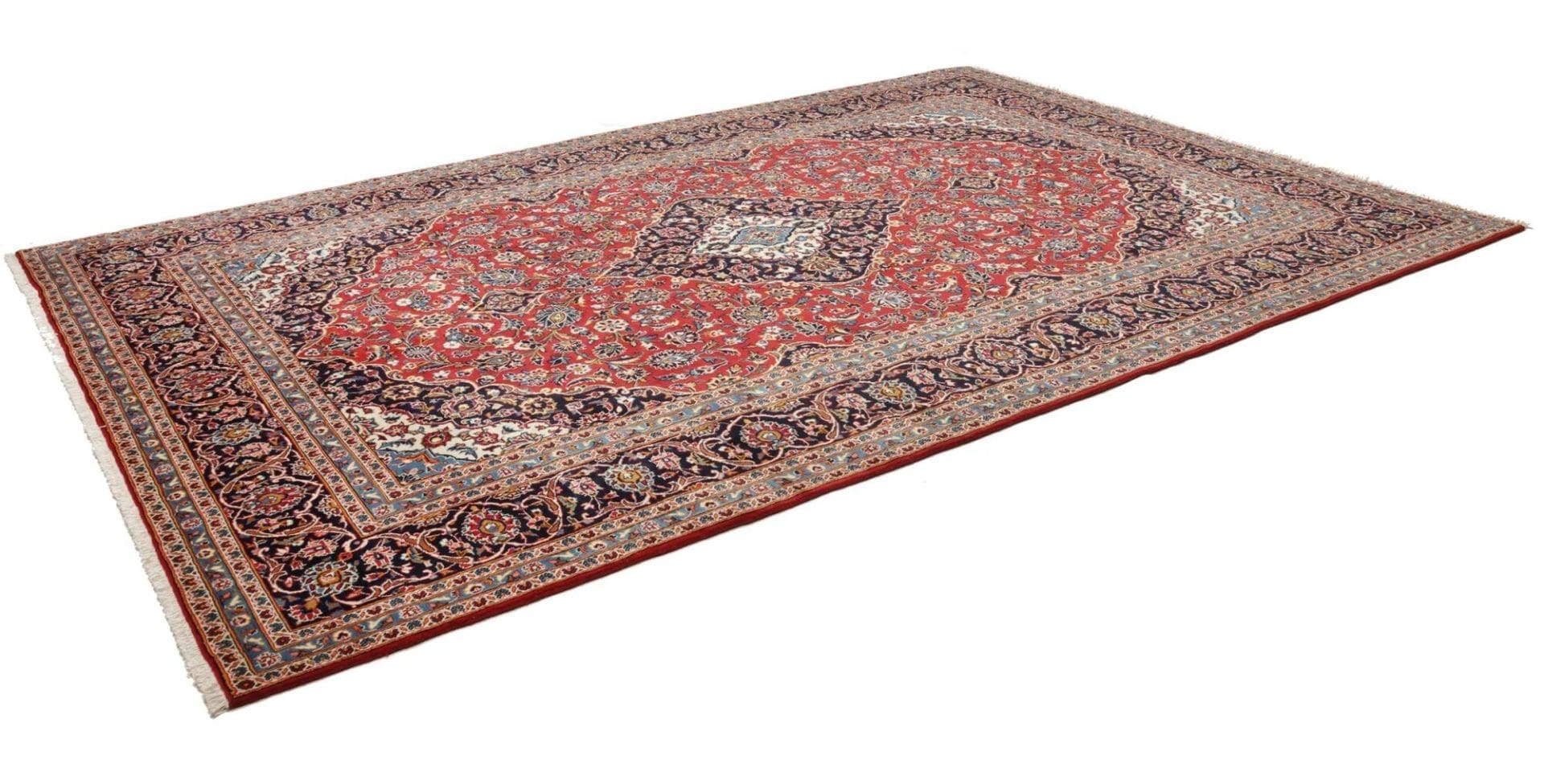 Kashan Persian Rug 253 × 368 cm, Wool, hand-knotted