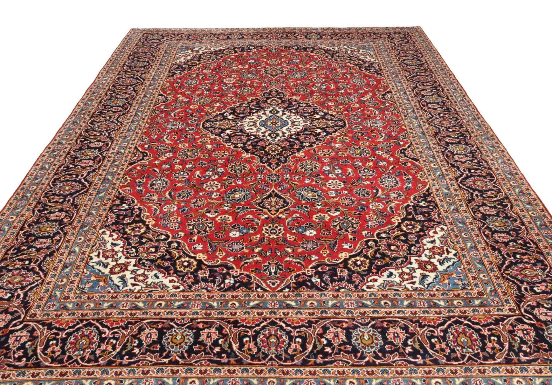 Kashan Persian Rug 253 × 368 cm, Wool, hand-knotted