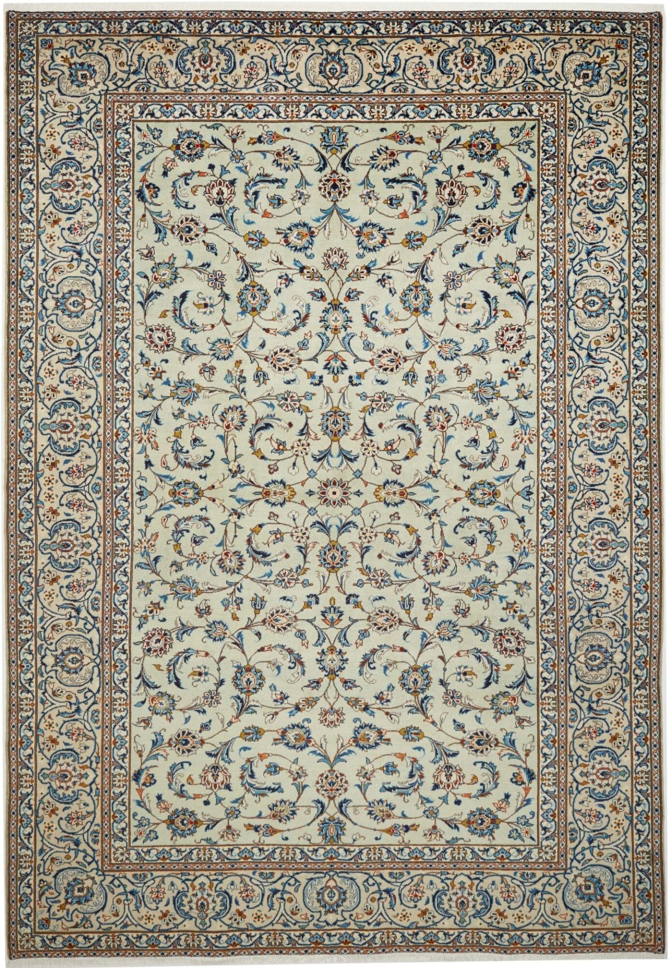 Kashan Persian Rug — hand-knotted, 246 × 350 cm, Wool