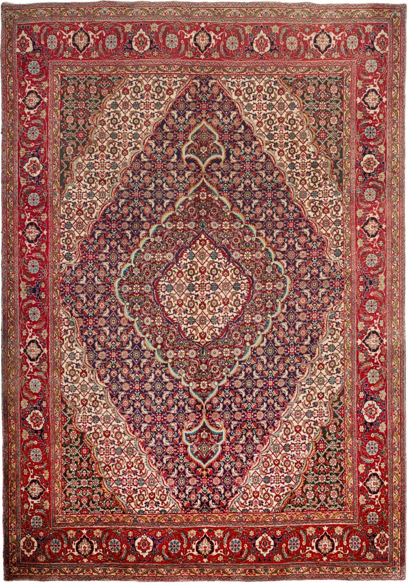 Tabriz Persian Rug — hand-knotted, 247 × 356 cm, Wool