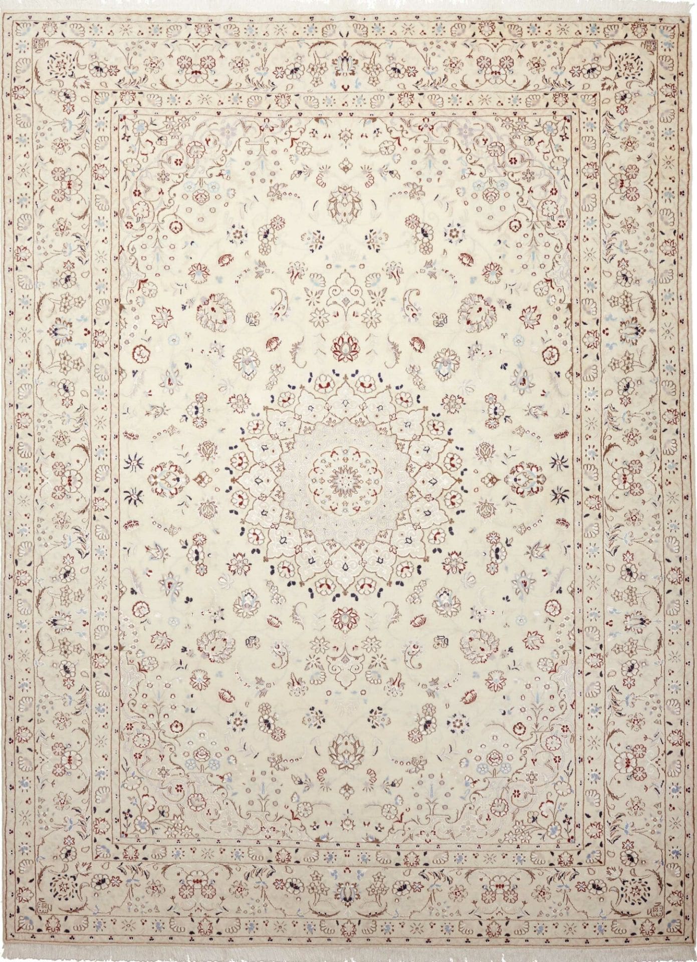 Nain Persian Rug — hand-knotted, 258 × 345 cm, Wool