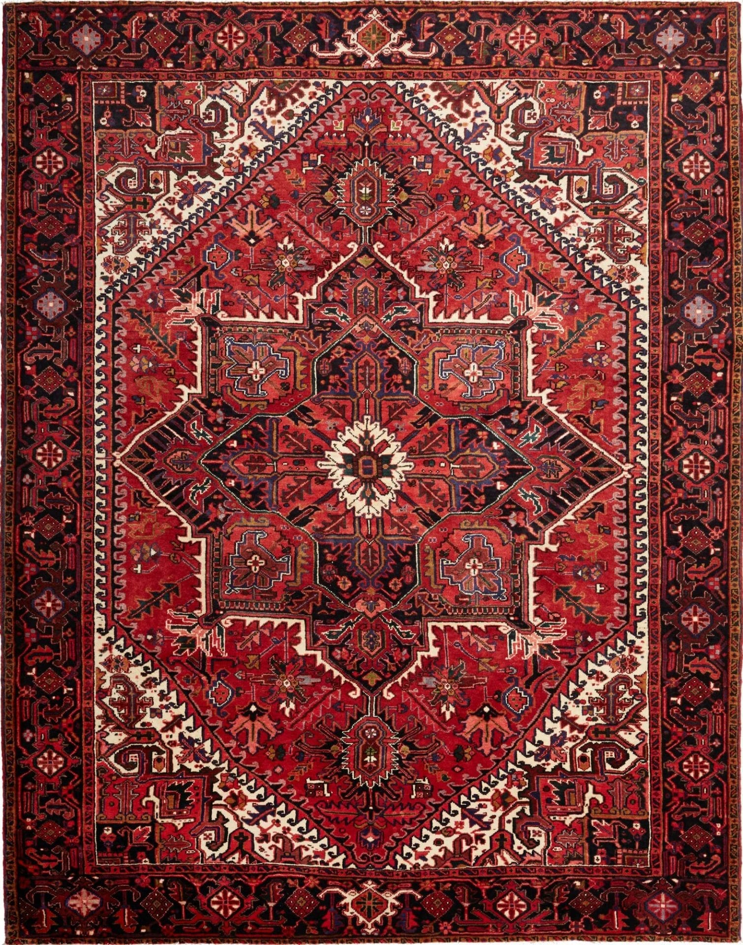 Heriz Persian Rug 263 × 330 cm, Wool, hand-knotted