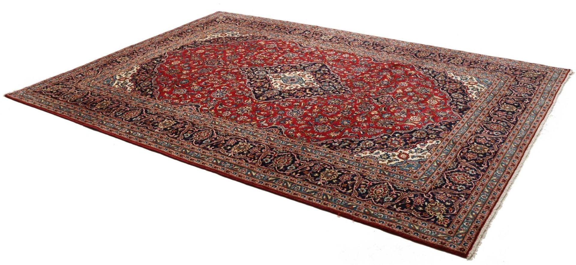 kashan-perserteppich-256-x-353cm-handgeknupft-wolle-blumenmuster-2 Kashan Persian Rug — hand-knotted, 256 × 353 cm, Wool