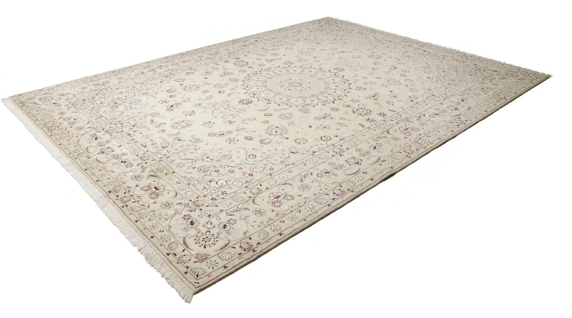 Nain Persian Rug — hand-knotted, 258 × 345 cm, Wool