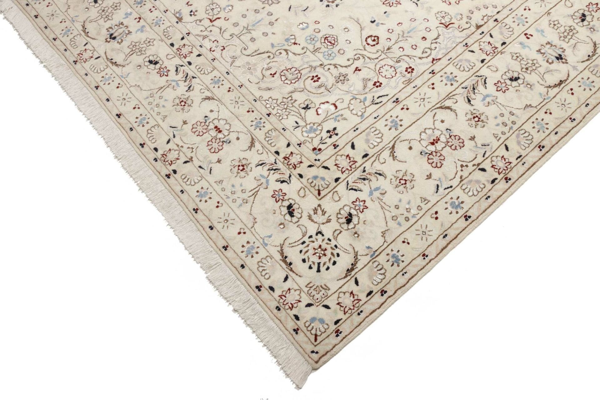 Nain Persian Rug — hand-knotted, 258 × 345 cm, Wool