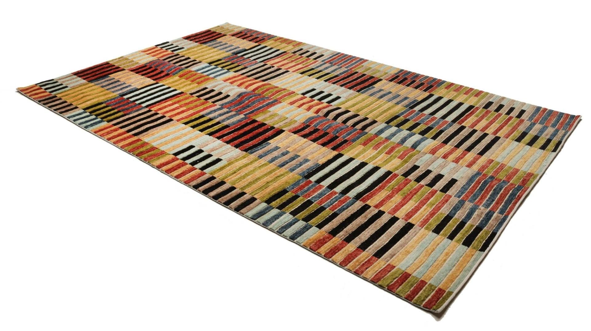 Hand-Knotted Wool Ziegler Pakistani Rug, 198 × 304 cm