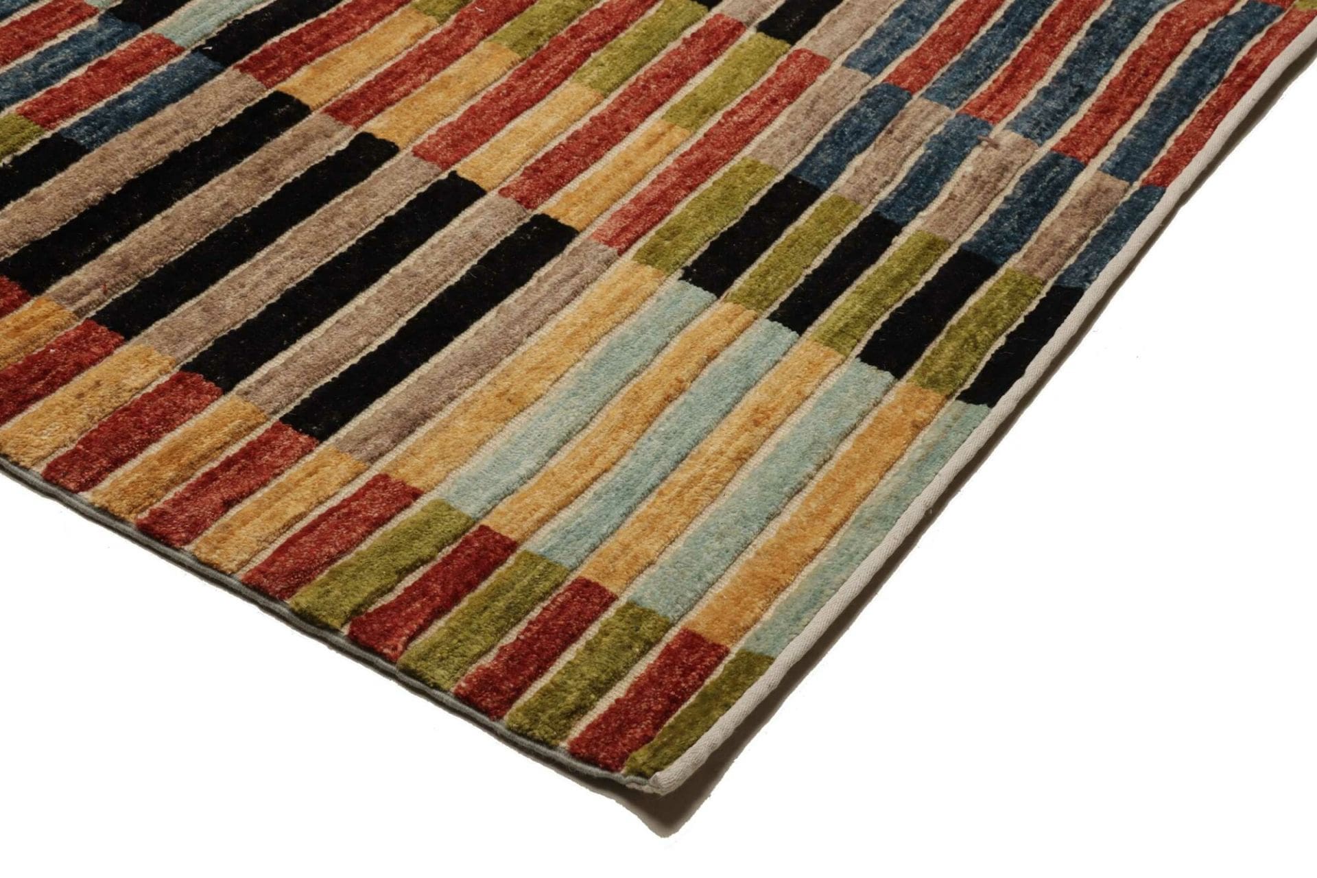 Hand-Knotted Wool Ziegler Pakistani Rug, 198 × 304 cm