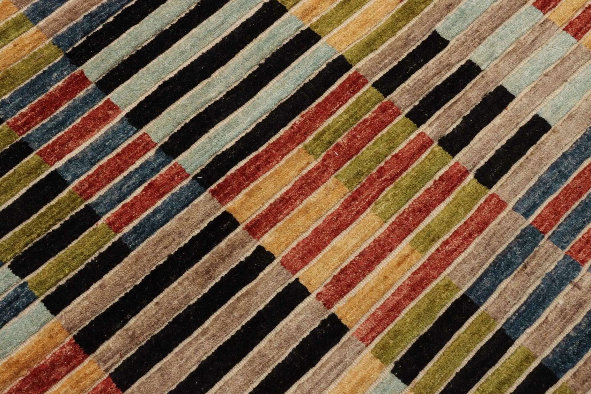 Hand-Knotted Wool Ziegler Pakistani Rug, 198 × 304 cm