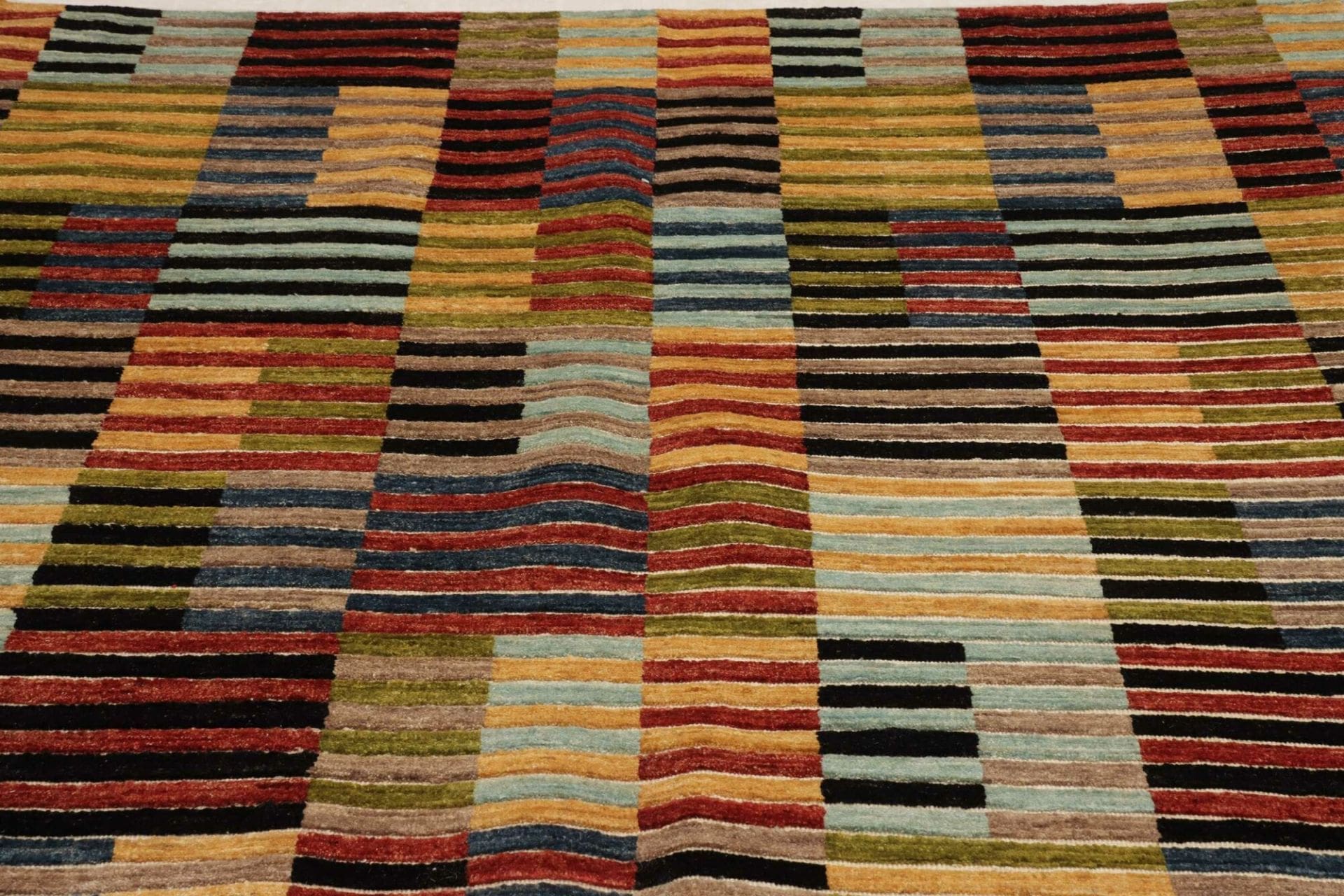 Hand-Knotted Wool Ziegler Pakistani Rug, 198 × 304 cm