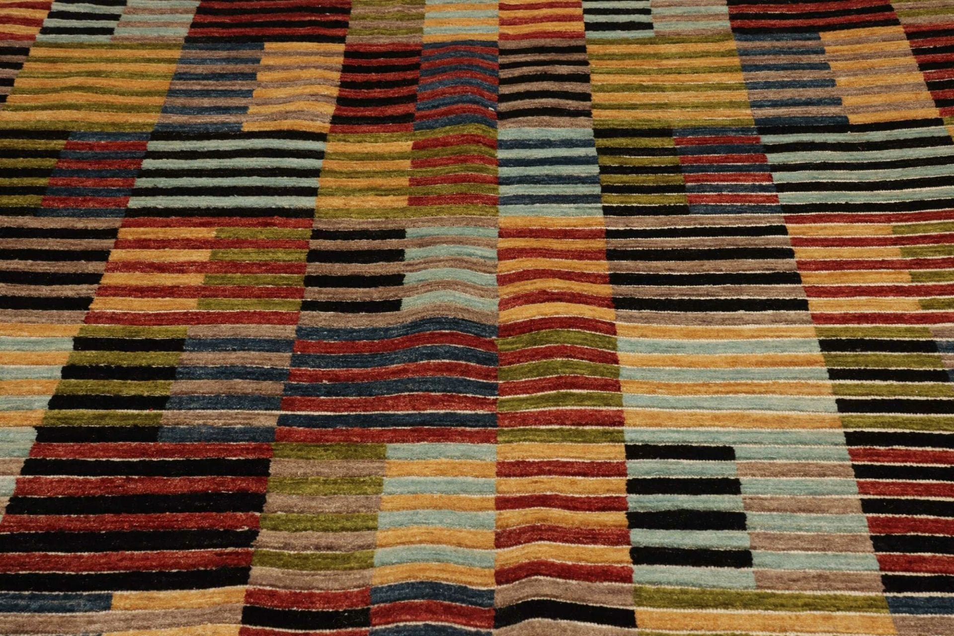 Hand-Knotted Wool Ziegler Pakistani Rug, 198 × 304 cm