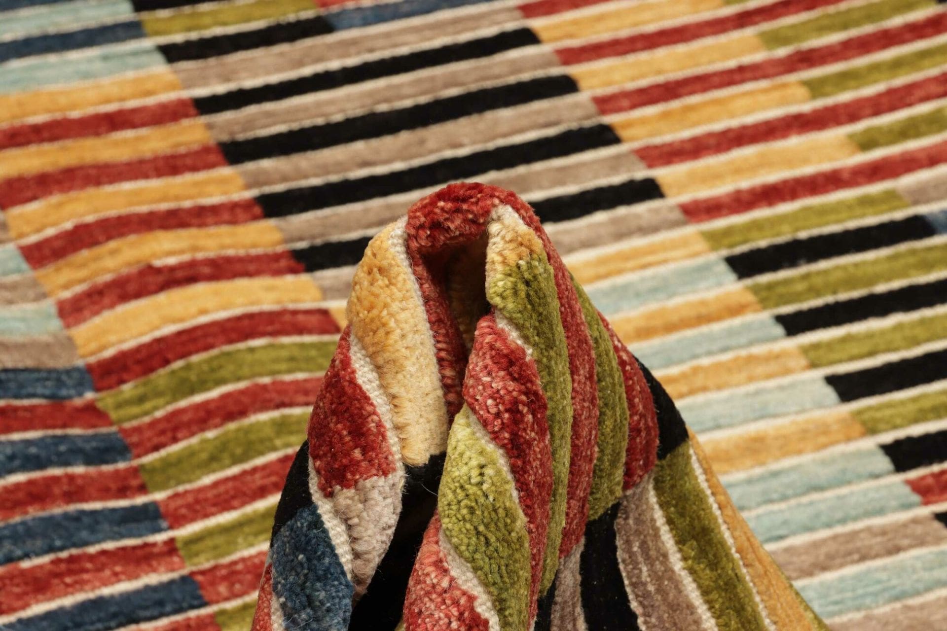 Hand-Knotted Wool Ziegler Pakistani Rug, 198 × 304 cm