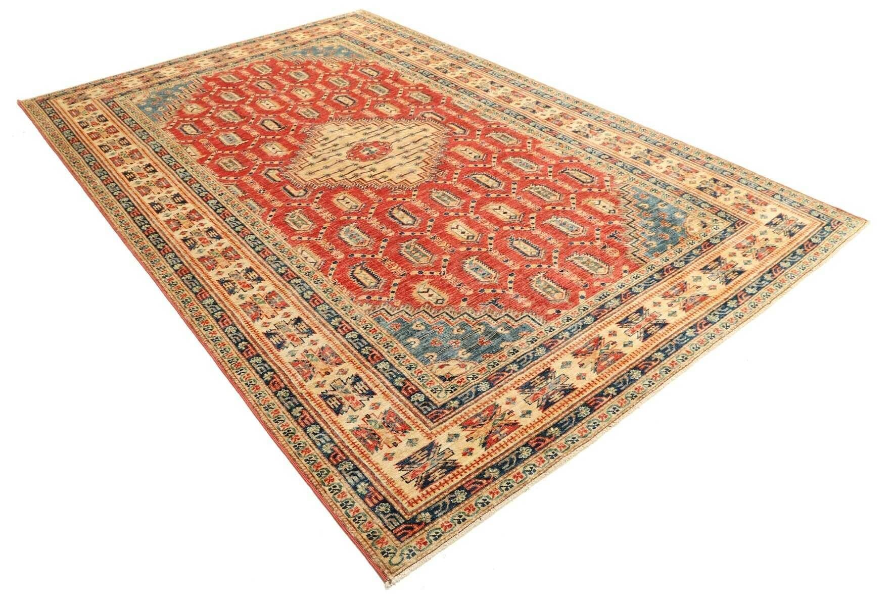 kazak-orientteppich-207-x-308-cm-handgeknupft-schurwolle-2 Kazak Pakistani Rug 207 × 308 cm, Wool, hand-knotted