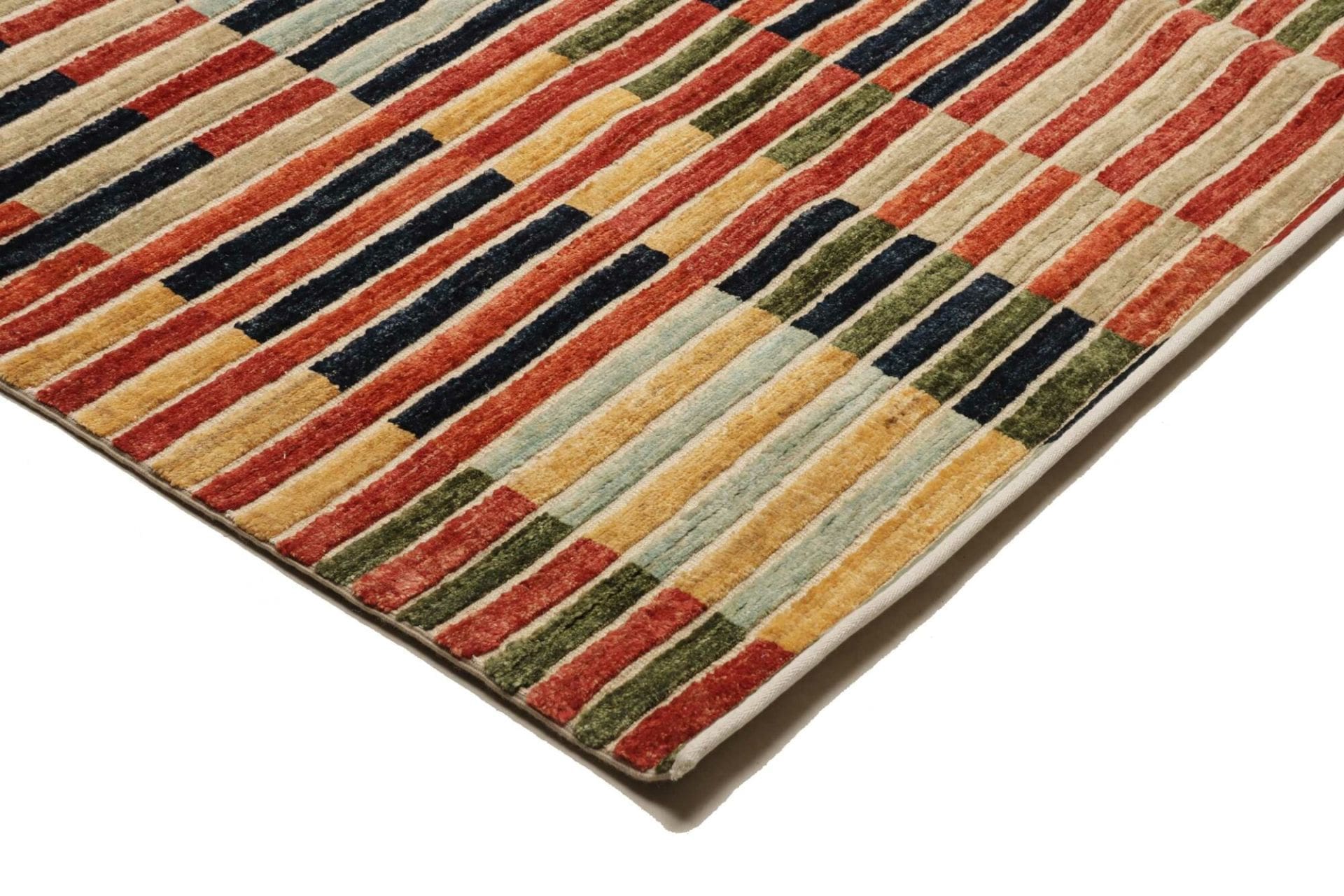 Hand-Knotted Wool Ziegler Pakistani Rug, 207 × 302 cm