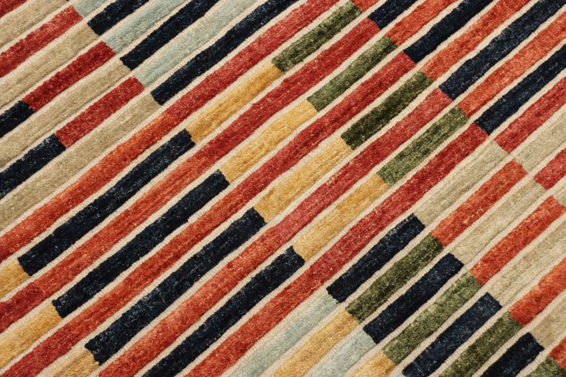 Hand-Knotted Wool Ziegler Pakistani Rug, 207 × 302 cm