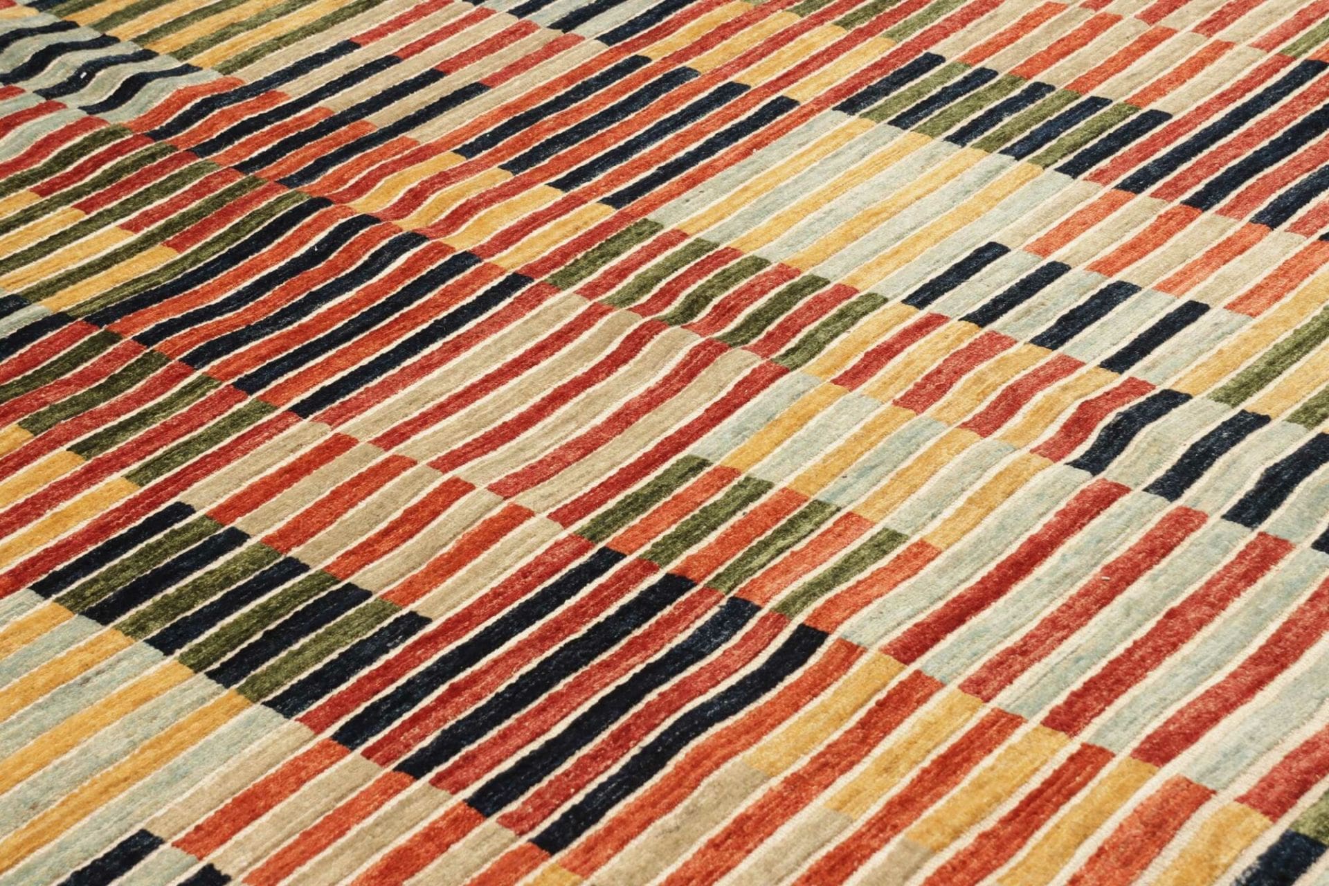 Hand-Knotted Wool Ziegler Pakistani Rug, 207 × 302 cm