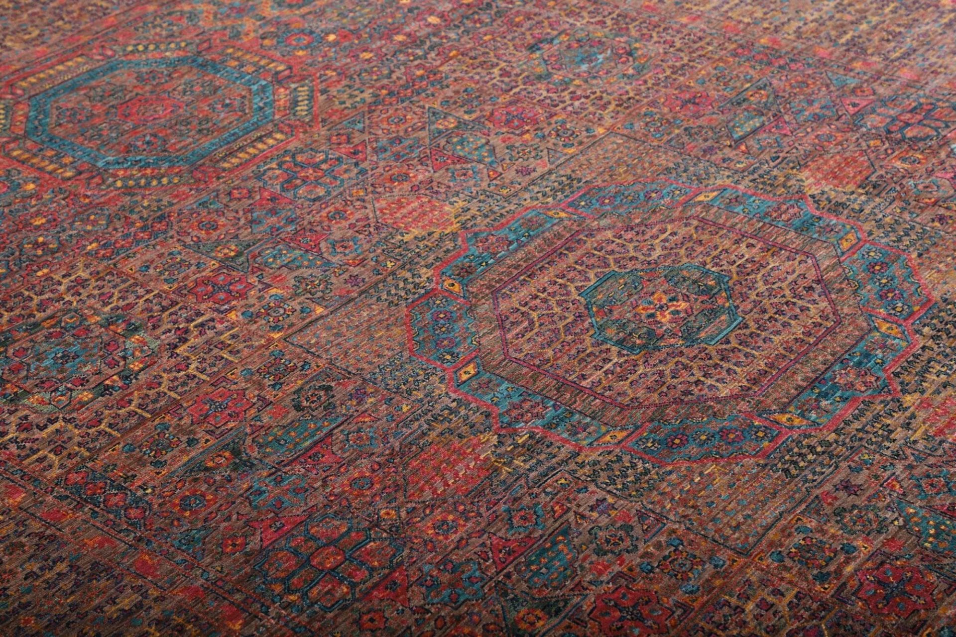 mamluk-orientteppich-200-x-292cm-handgeknupft-seide-wolle-6 Mamluk Pakistani Rug 200 × 292 cm, Wool, hand-knotted