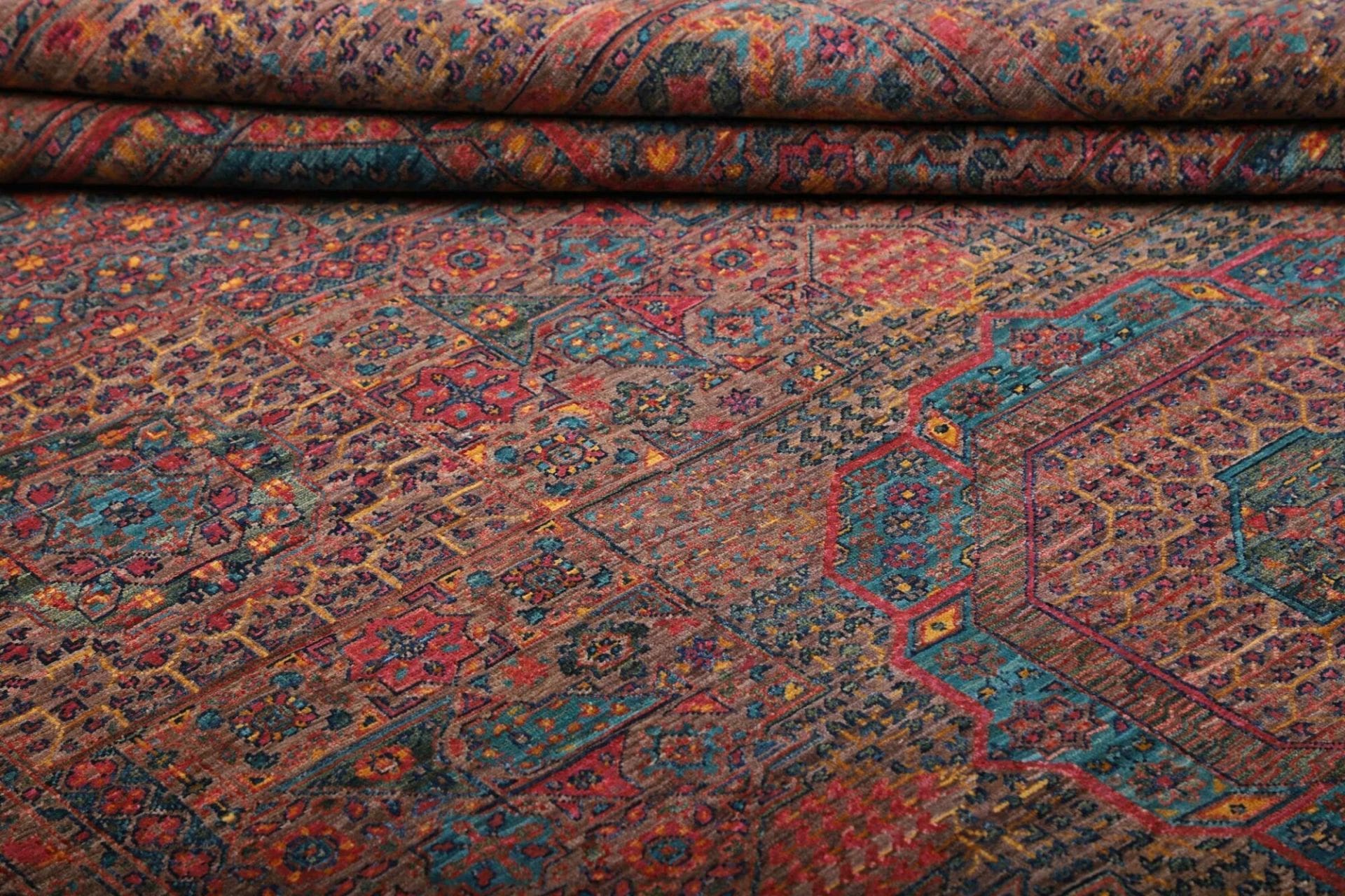mamluk-orientteppich-200-x-292cm-handgeknupft-seide-wolle-9 Mamluk Pakistani Rug 200 × 292 cm, Wool, hand-knotted