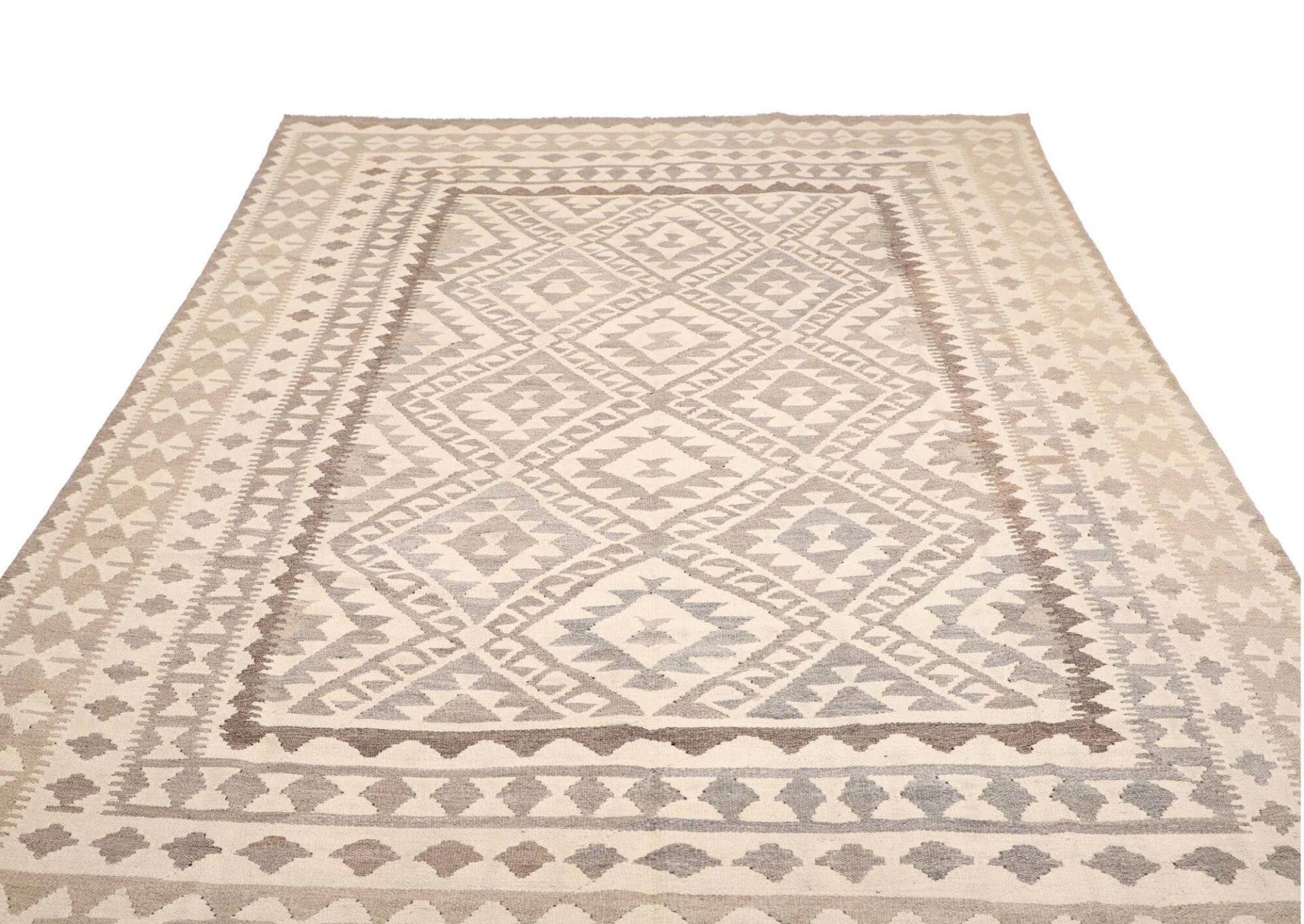 Kilim Pakistani Rug — hand-woven, 201 × 296 cm, Wool