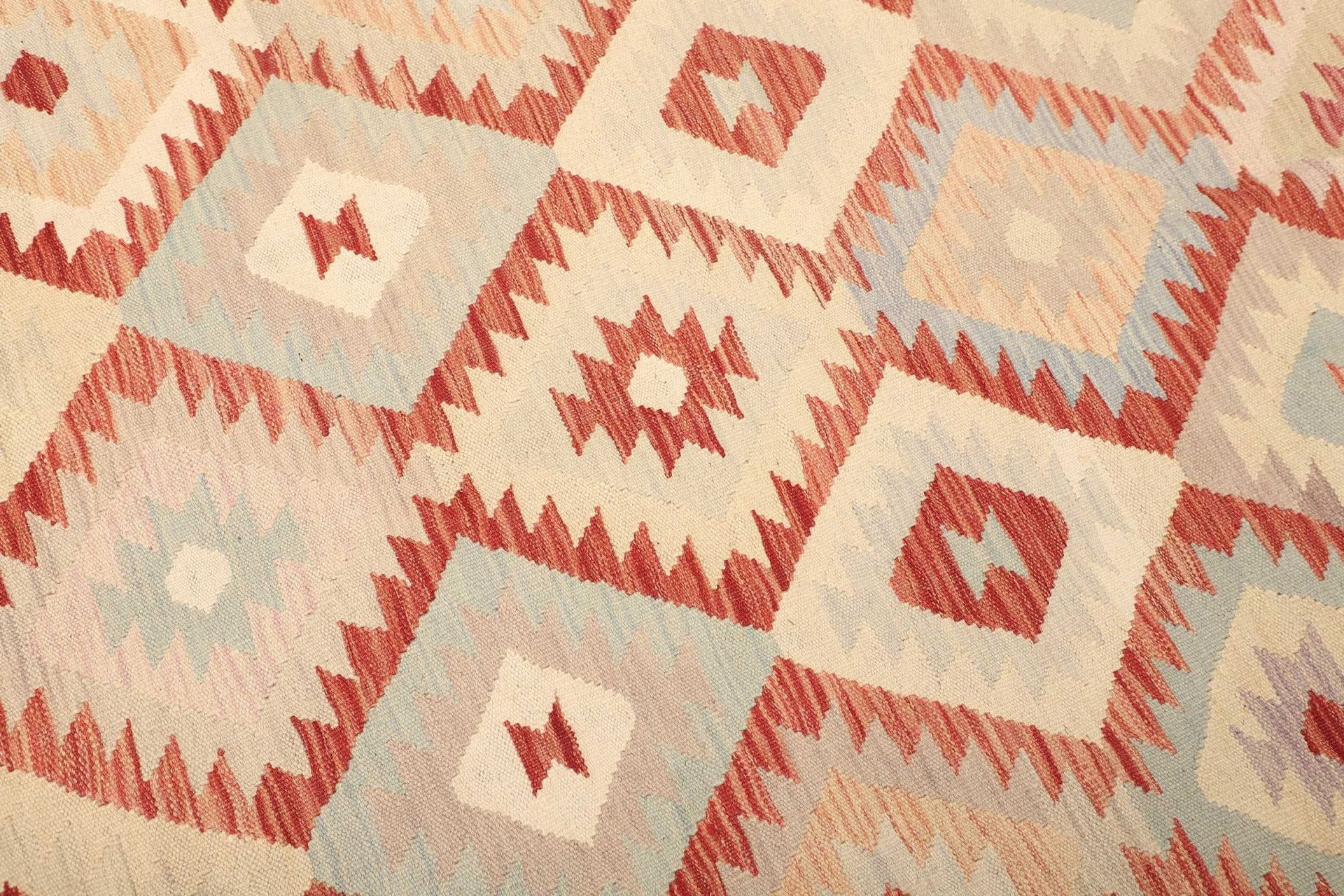 kelim-teppich-203-x-295cm-aus-schurwolle-handgewebt-rustikal-4 Kilim Pakistani Rug 203 × 295 cm, Wool, hand-woven