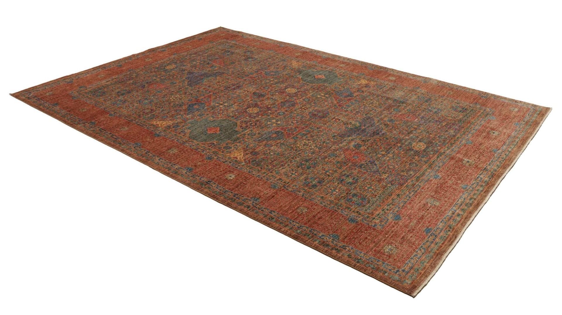 mamluk-orientteppich-208-x-297-cm-schurwolle-handgeknupft-2 Mamluk Pakistani Rug — hand-knotted, 208 × 297 cm, Wool