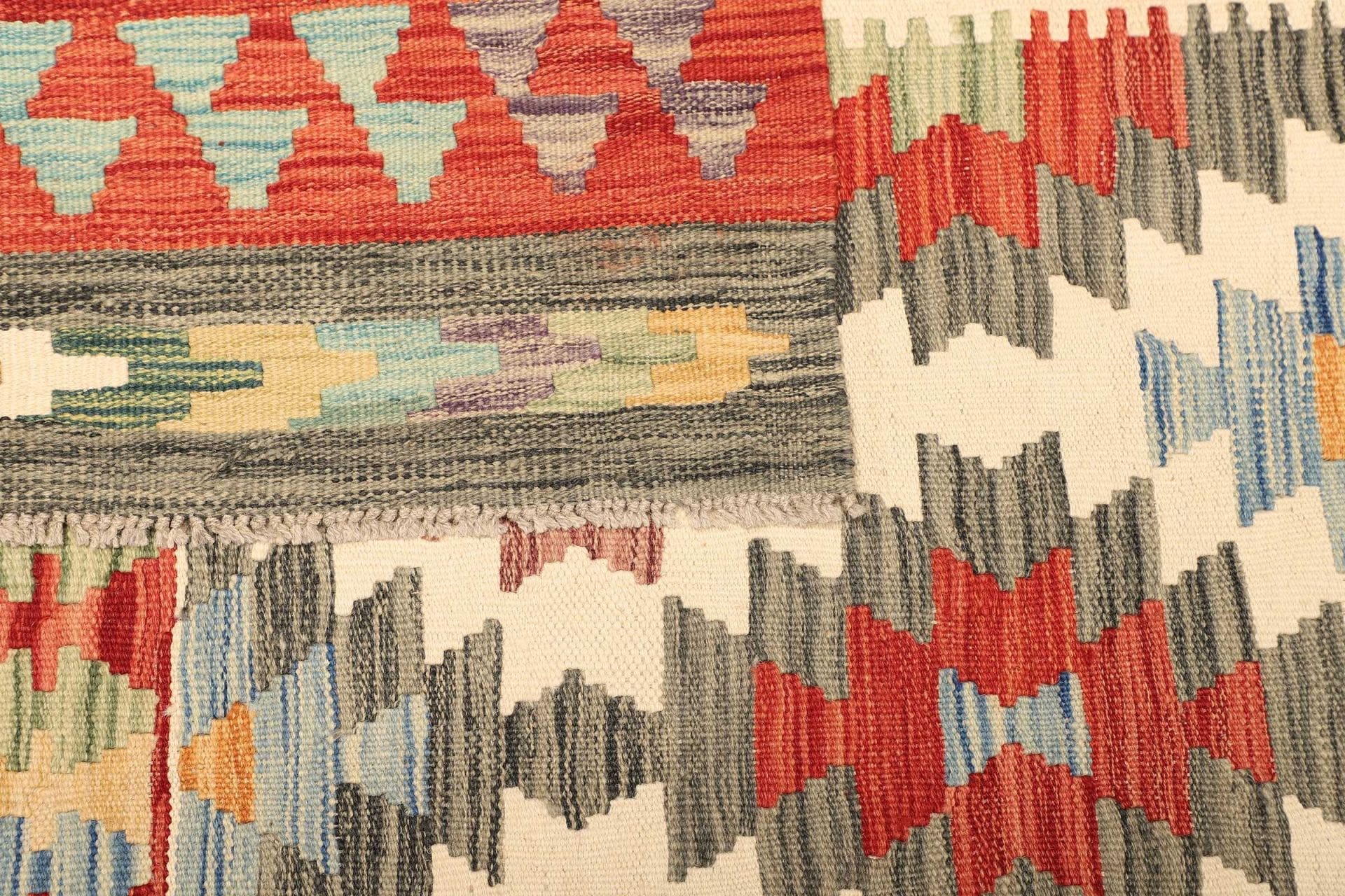 Kilim Pakistani Rug 208 × 290 cm, Wool, hand-woven