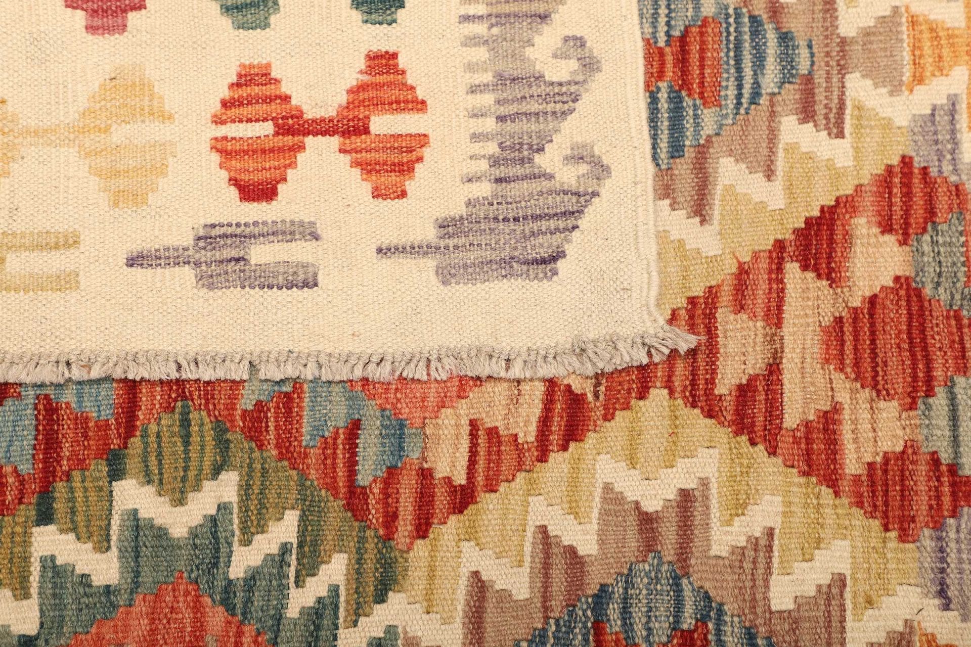 Kilim Pakistani Rug 213 × 298 cm, Wool, hand-woven