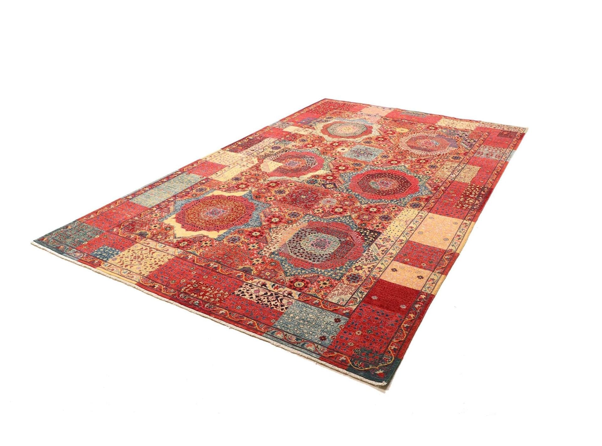 mamluk-teppich-203x303cm-handgeknupft-schurwolle-orientteppich-1 Mamluk Pakistani Rug — hand-knotted, 203 × 303 cm, Wool