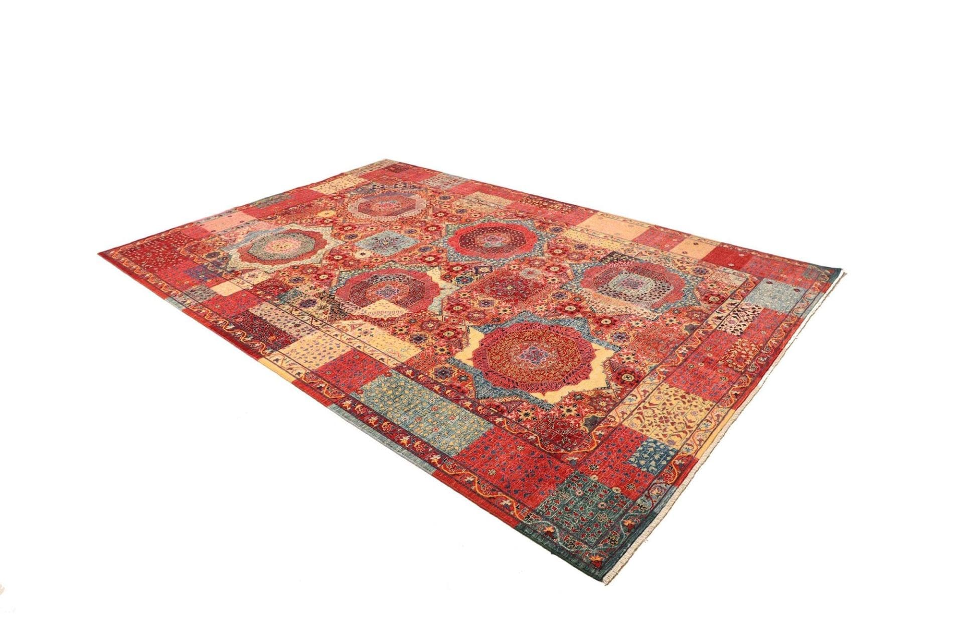 mamluk-teppich-203x303cm-handgeknupft-schurwolle-orientteppich-2 Mamluk Pakistani Rug — hand-knotted, 203 × 303 cm, Wool