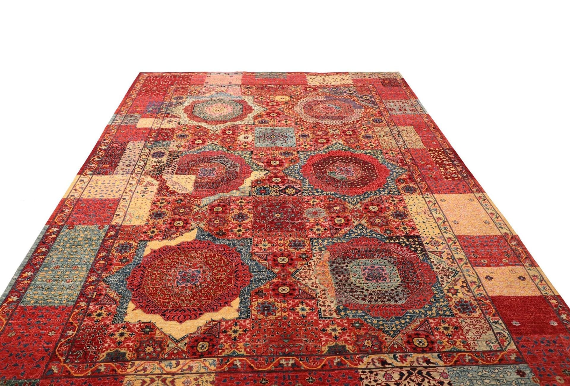 mamluk-teppich-203x303cm-handgeknupft-schurwolle-orientteppich-3 Mamluk Pakistani Rug — hand-knotted, 203 × 303 cm, Wool