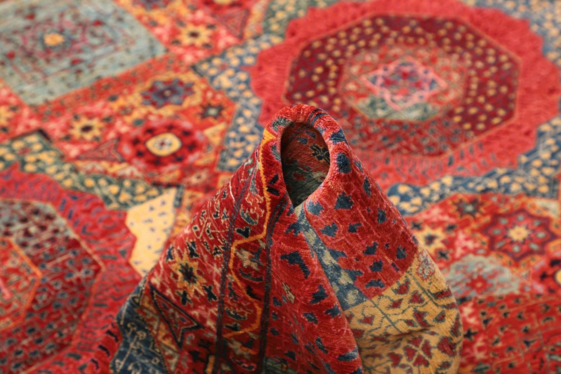 mamluk-teppich-203x303cm-handgeknupft-schurwolle-orientteppich-8 Mamluk Pakistani Rug — hand-knotted, 203 × 303 cm, Wool