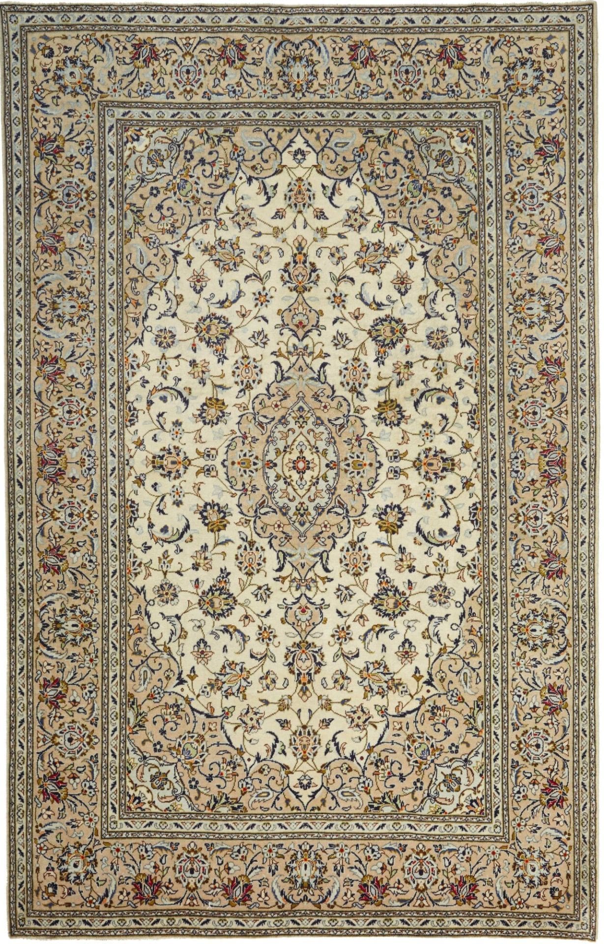 Kashan Persian Rug — hand-knotted, 193 × 298 cm, Wool