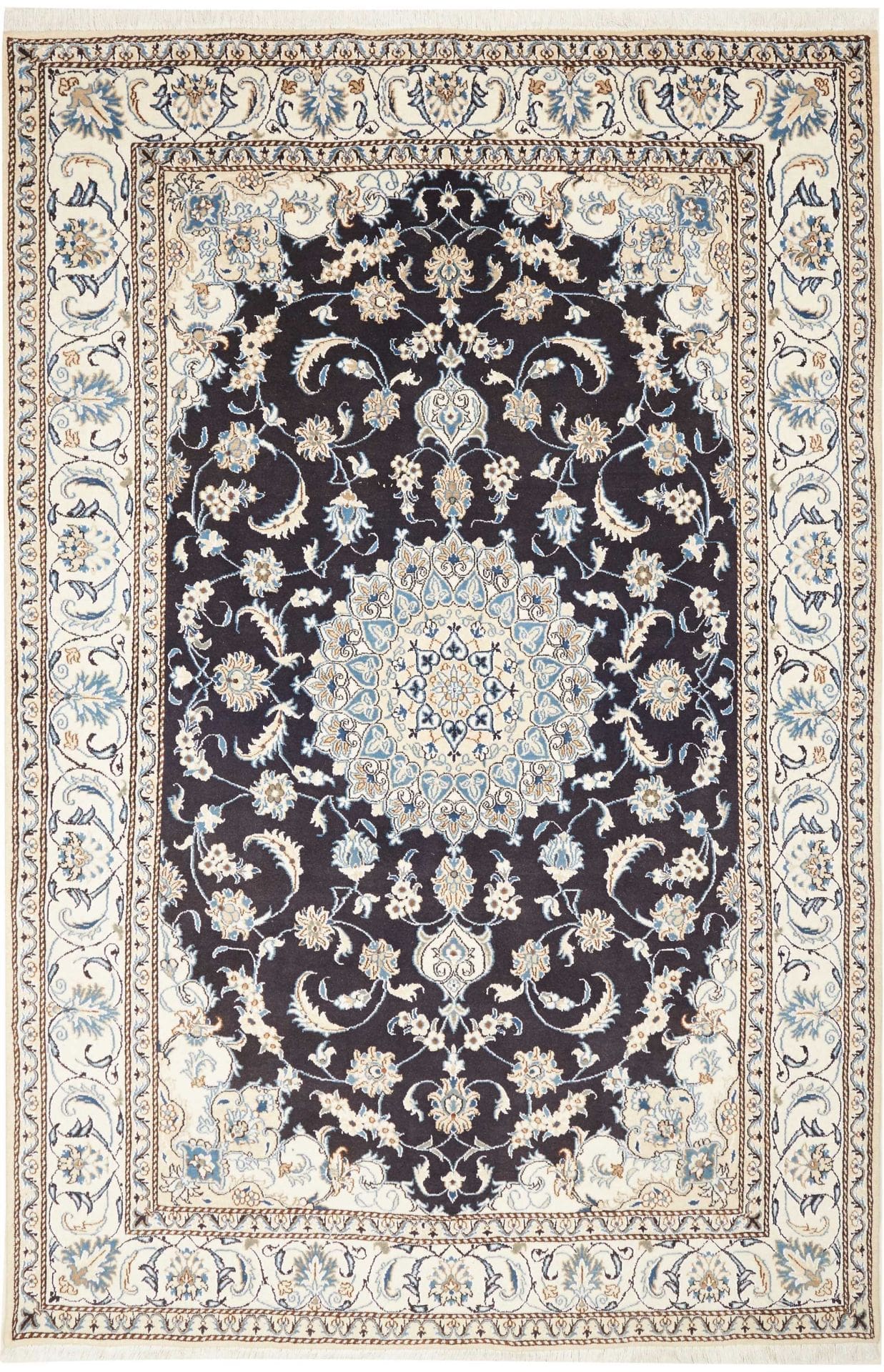 Nain Persian Rug 193 × 295 cm, Wool, hand-knotted