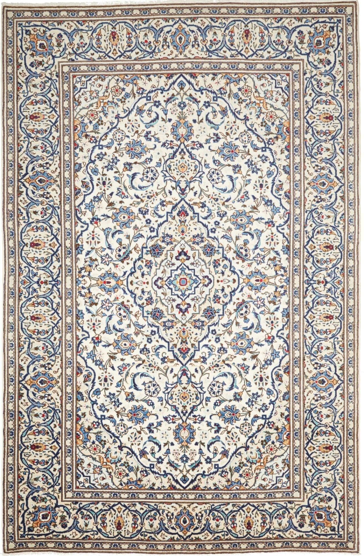 Kashan Persian Rug — hand-knotted, 199 × 300 cm, Wool