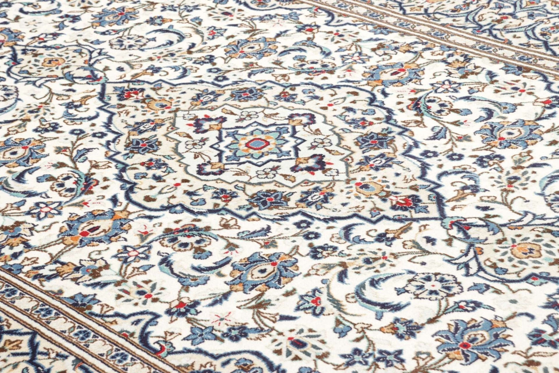 Kashan Persian Rug — hand-knotted, 199 × 300 cm, Wool