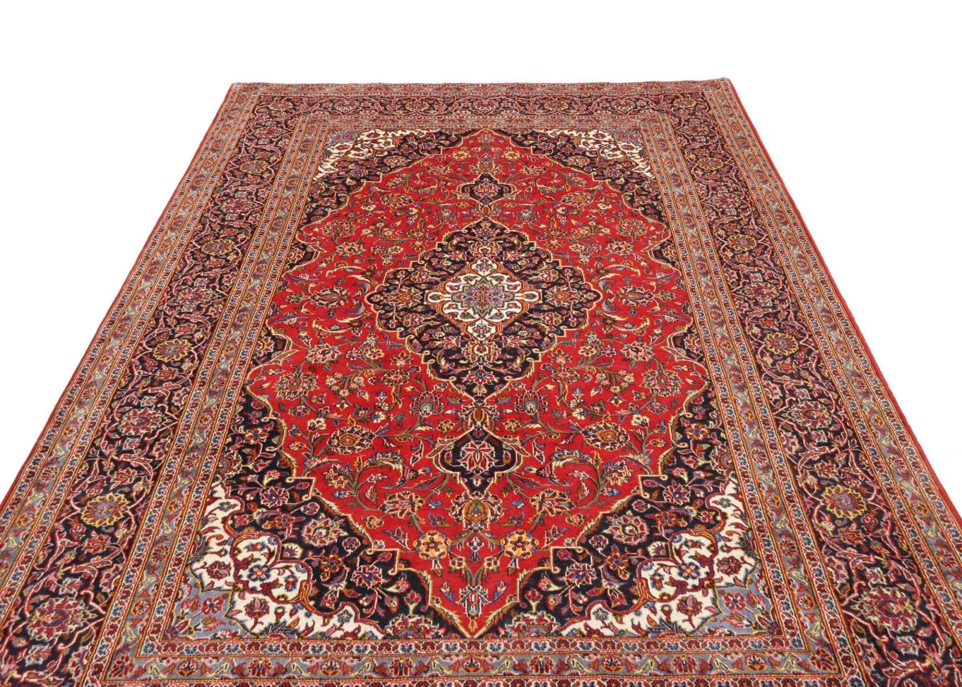 Kashan Persian Rug — hand-knotted, 203 × 312 cm, Wool