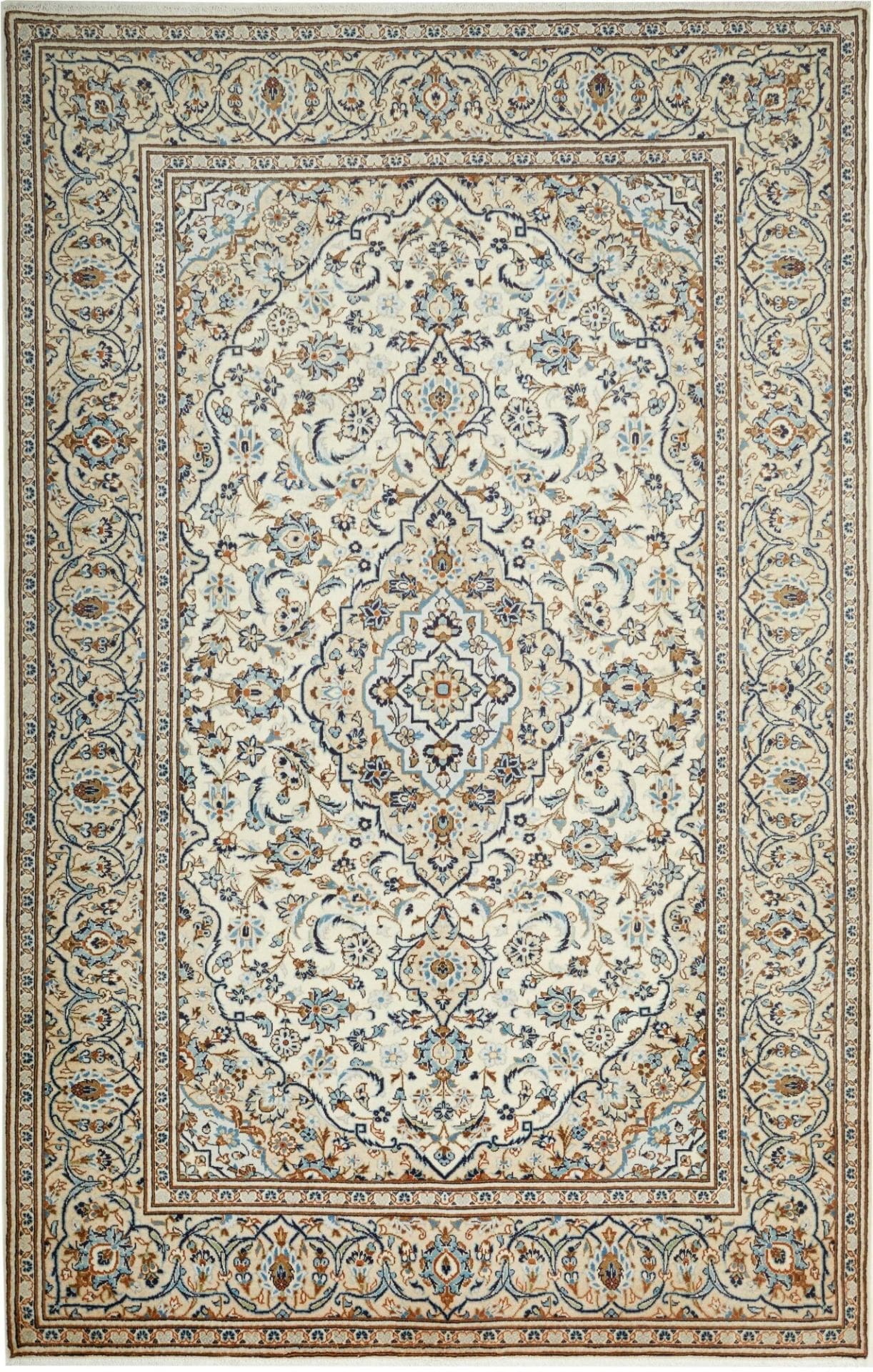 Kashan Persian Rug — hand-knotted, 201 × 308 cm, Wool