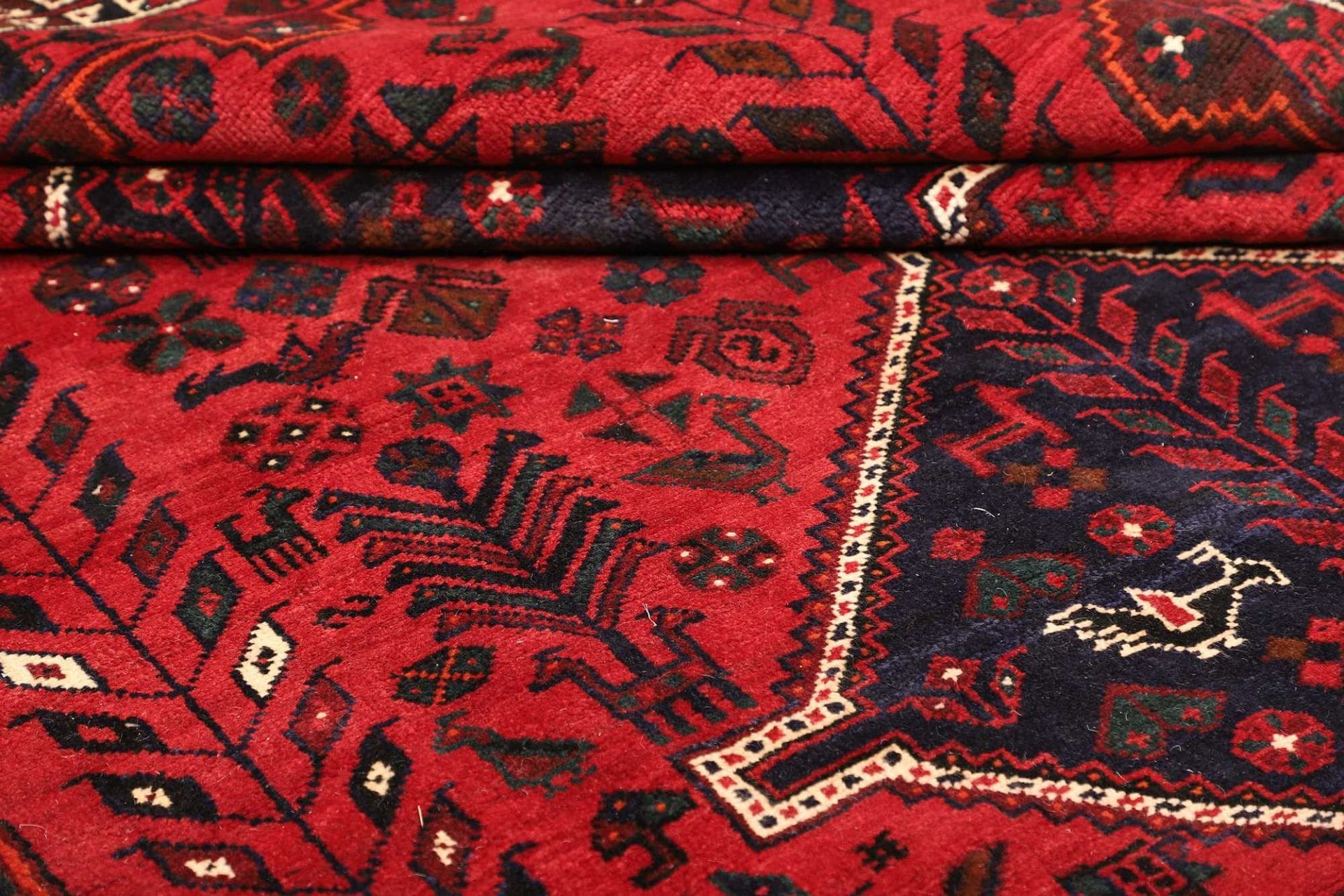 shiraz-teppich-211-x-305cm-wolle-geometrisches-muster-handgeknupft-9 Shiraz Persian Rug — hand-knotted, 211 × 305 cm, Wool