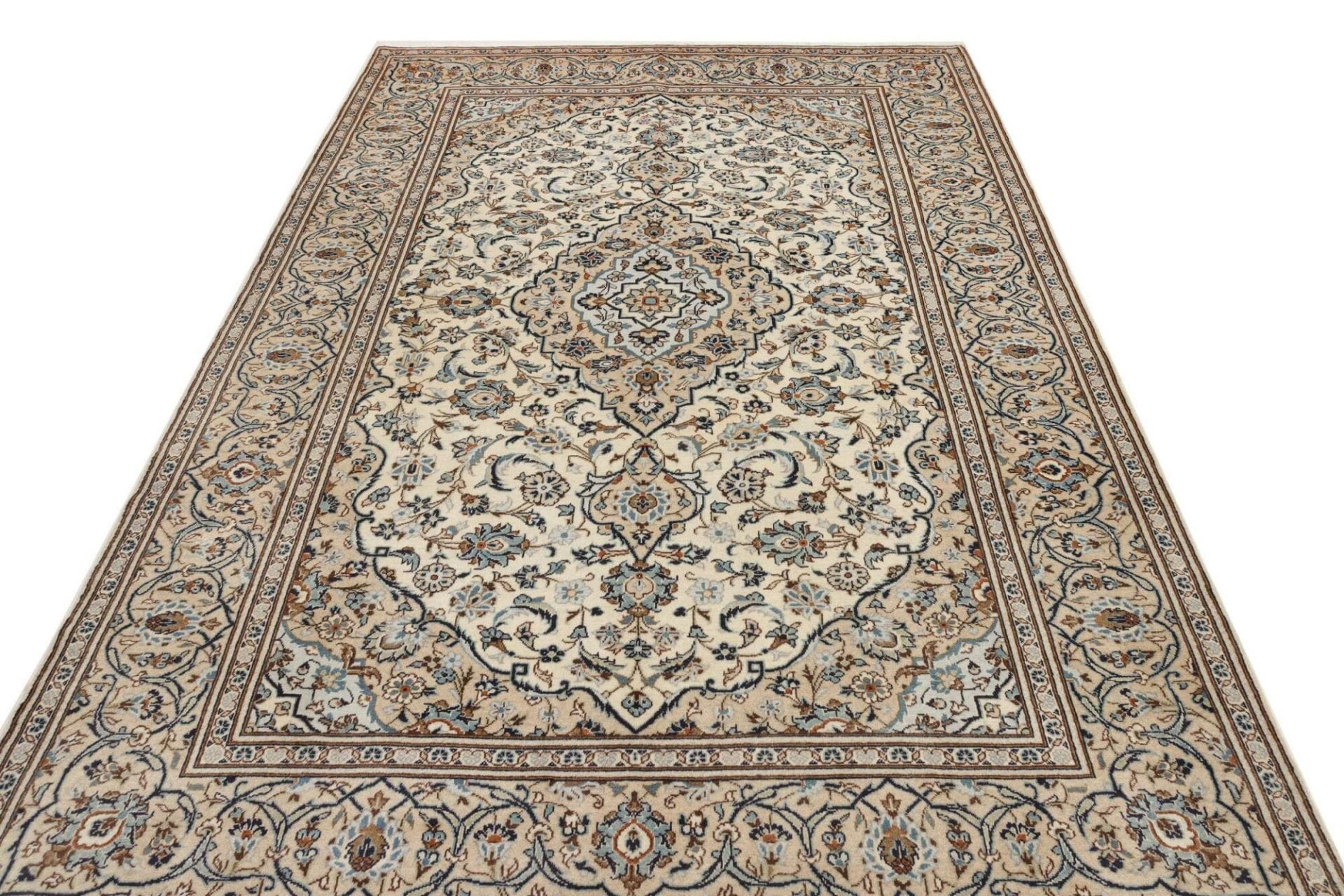 Kashan Persian Rug — hand-knotted, 201 × 308 cm, Wool