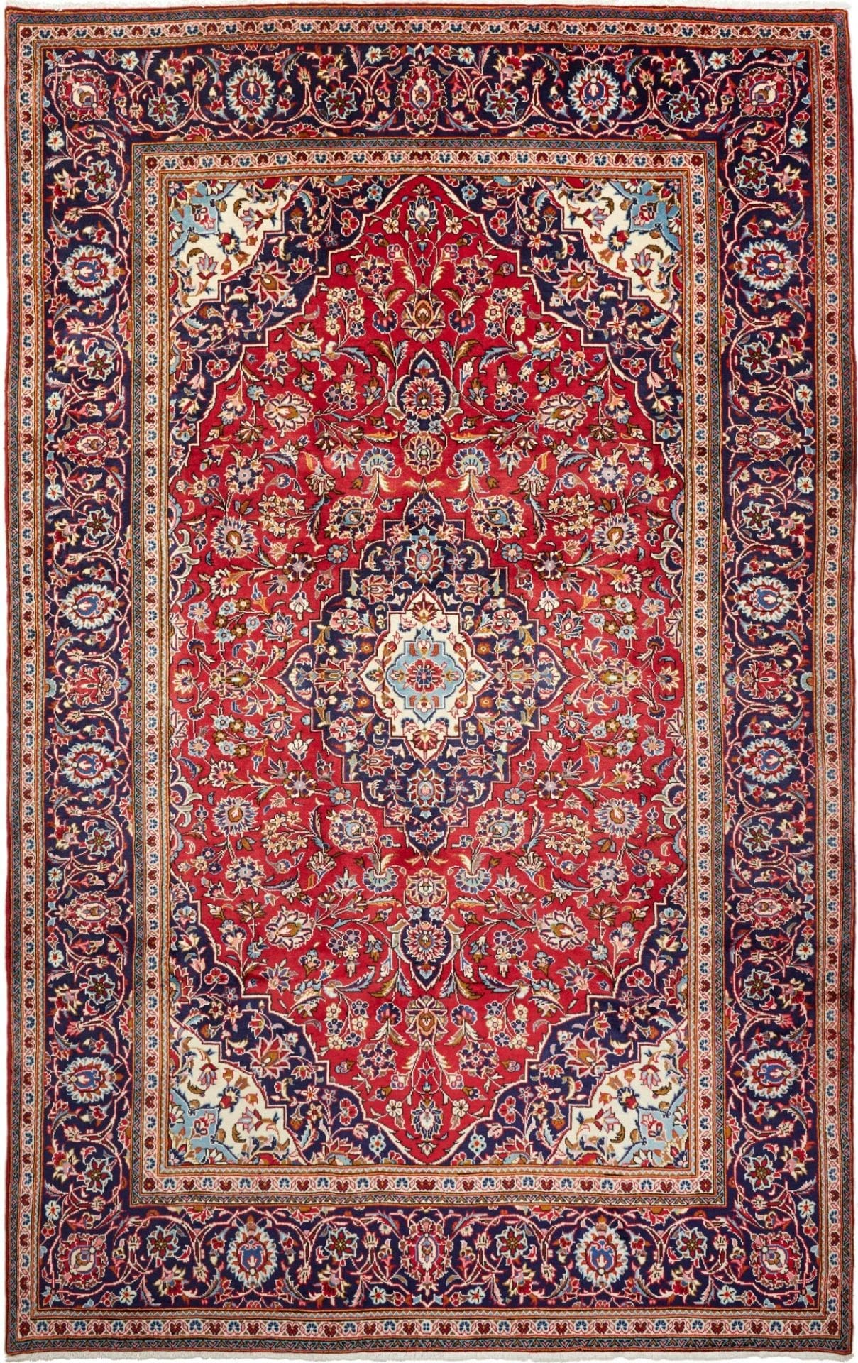 kashan-teppich-203x315-cm-handgeknupft-schurwolle-perserteppich Kashan Persian Rug — hand-knotted, Wool