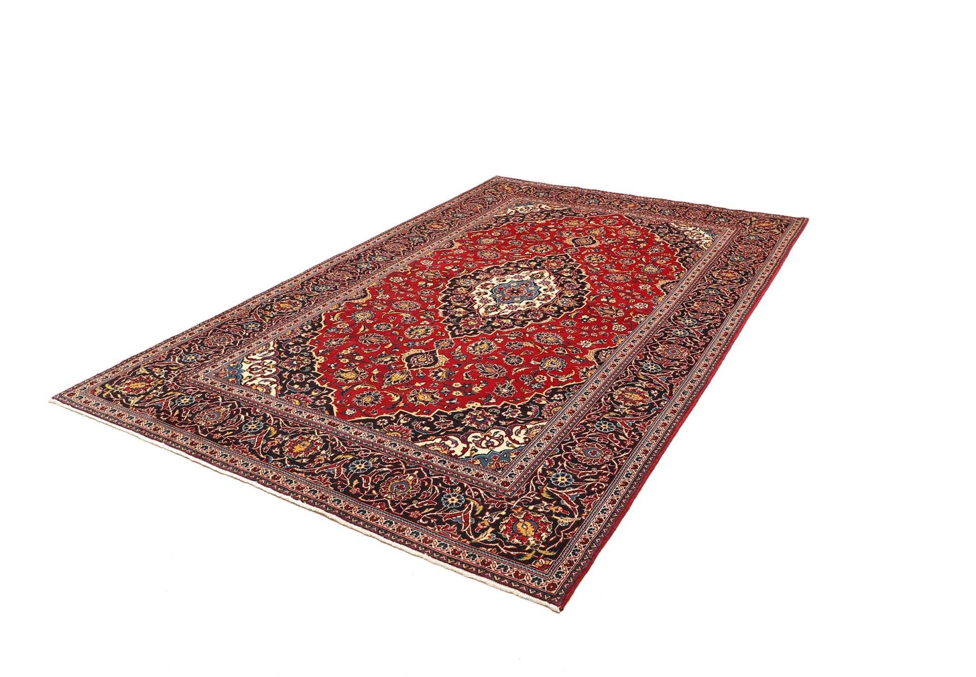 Kashan Persian Rug — hand-knotted, 201 × 307 cm, Wool