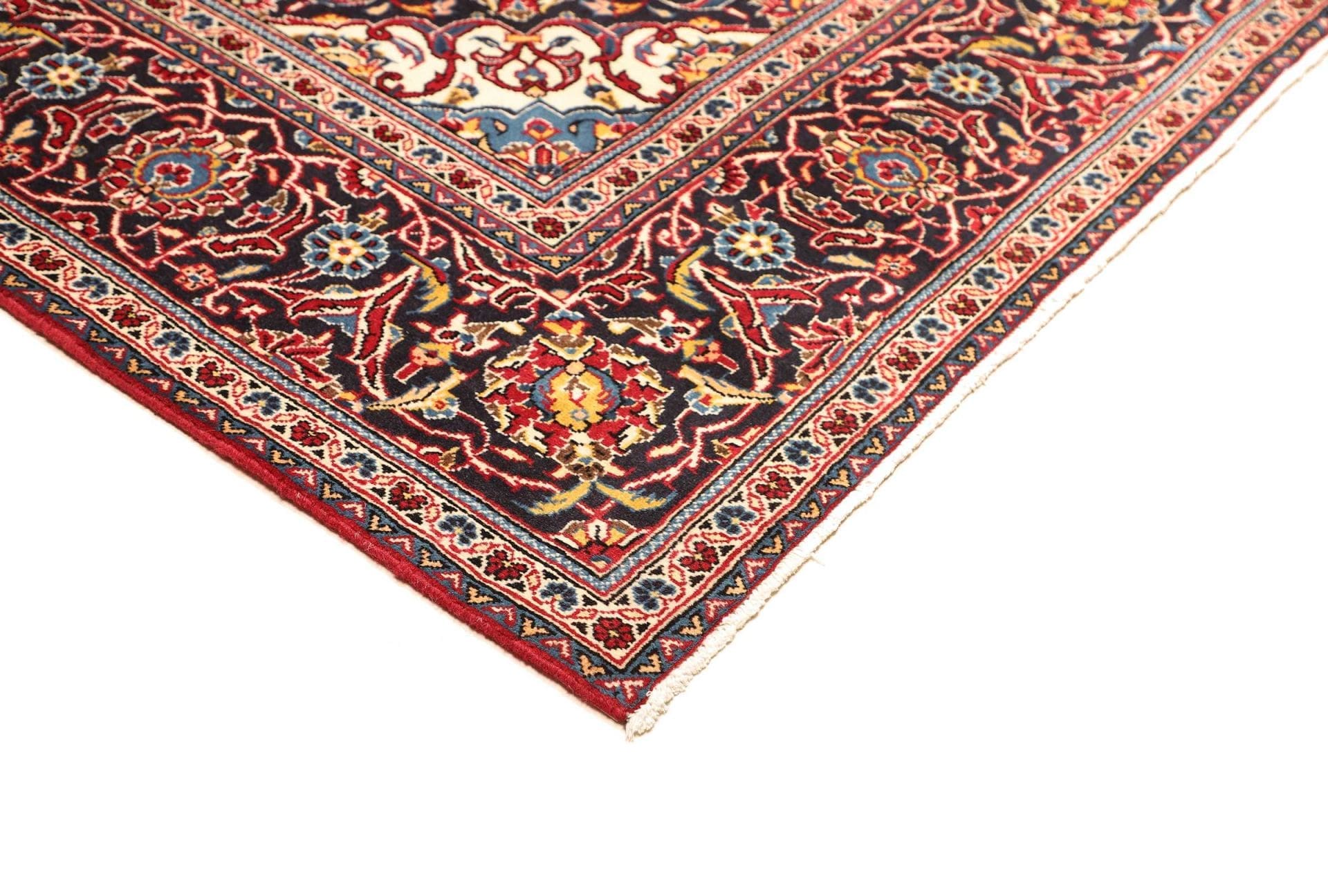Kashan Persian Rug — hand-knotted, 201 × 307 cm, Wool