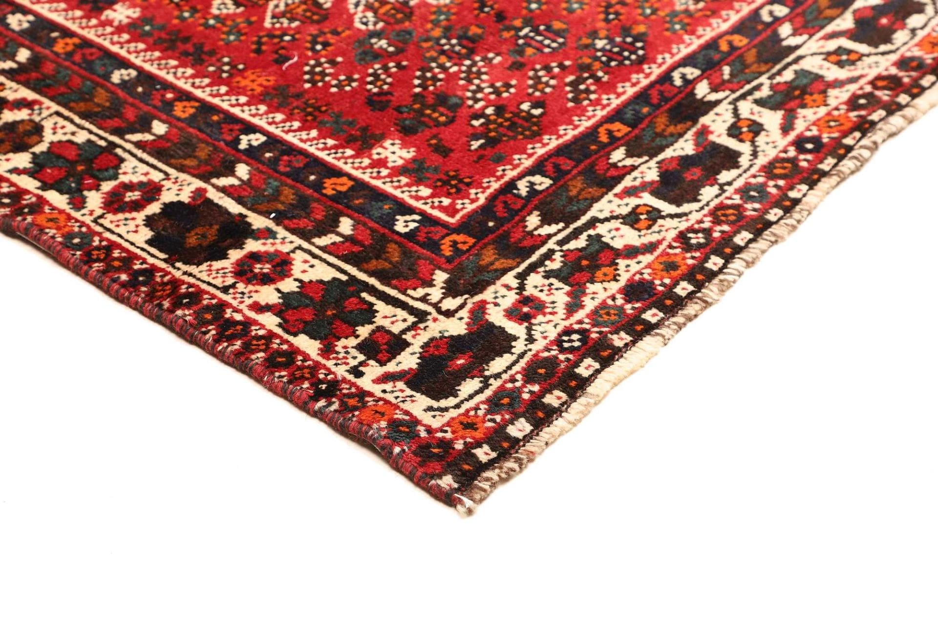 Hand-Knotted Wool Shiraz Persian Rug, 208 × 293 cm