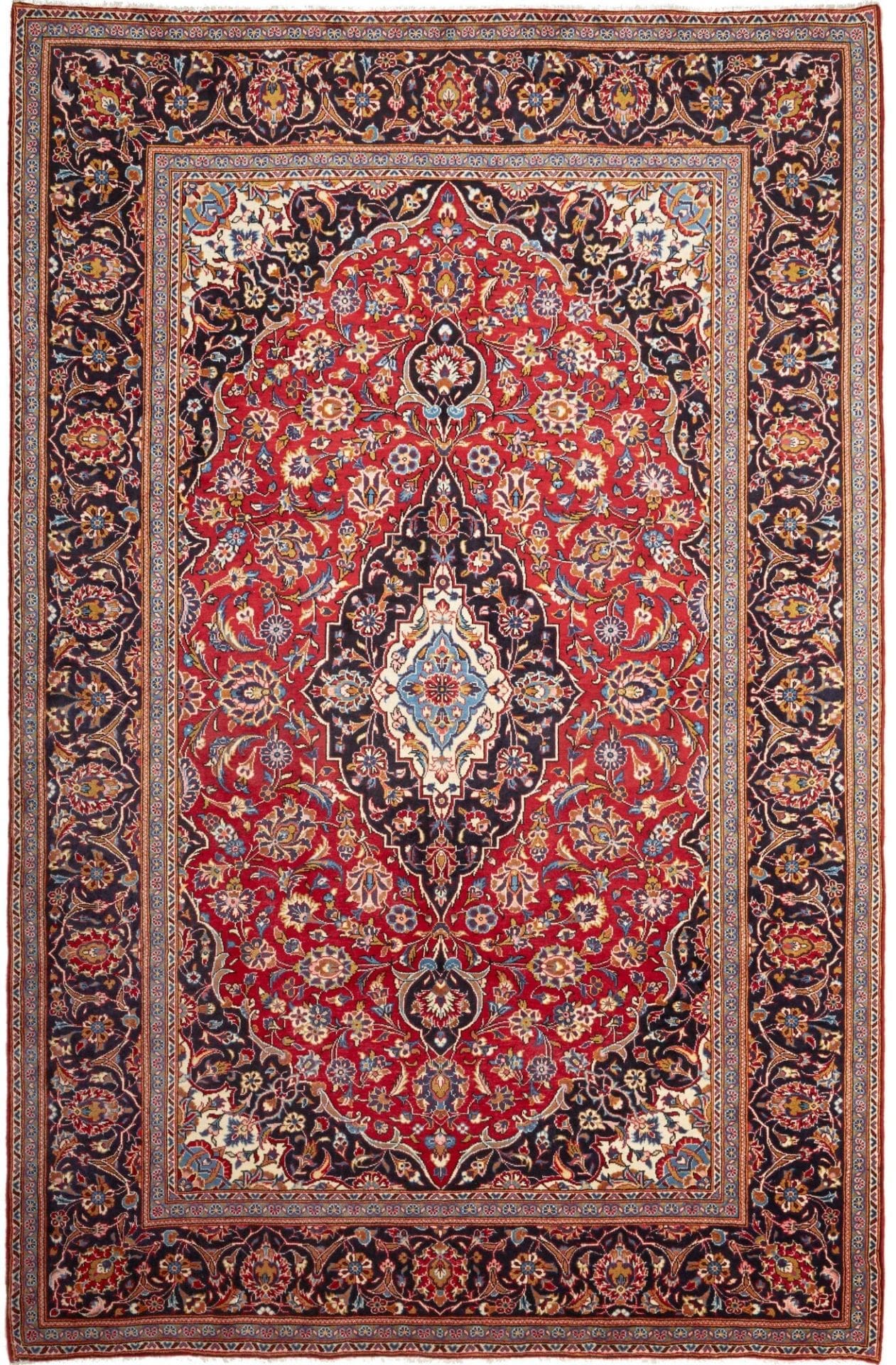 Kashan Persian Rug 207 × 313 cm, Wool, hand-knotted