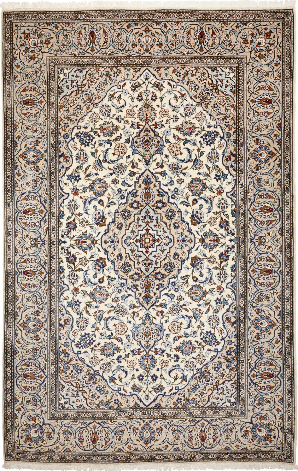 Kashan Persian Rug — hand-knotted, 200 × 304 cm, Wool