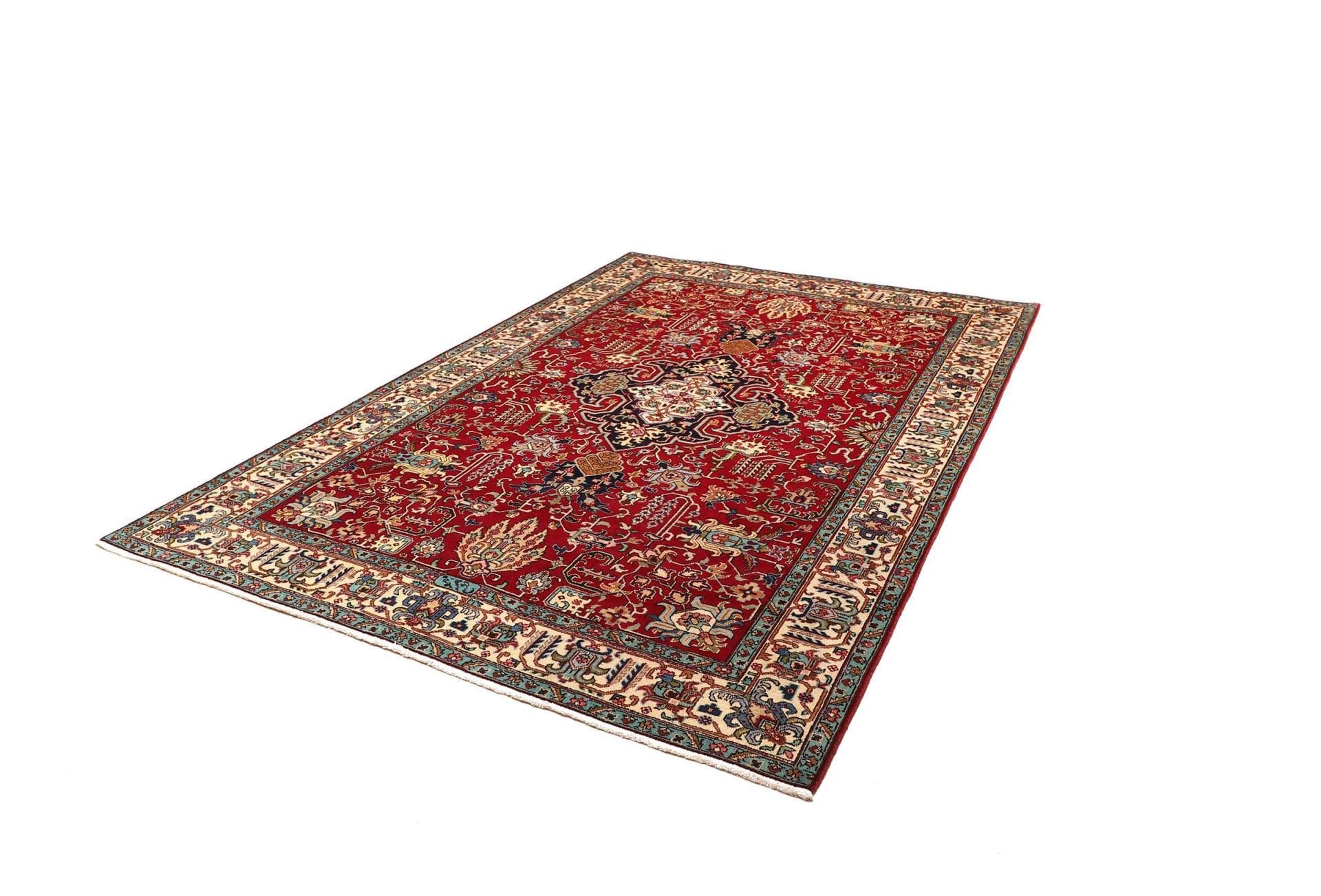 Hand-Knotted Wool Tabriz Persian Rug, 196 × 286 cm