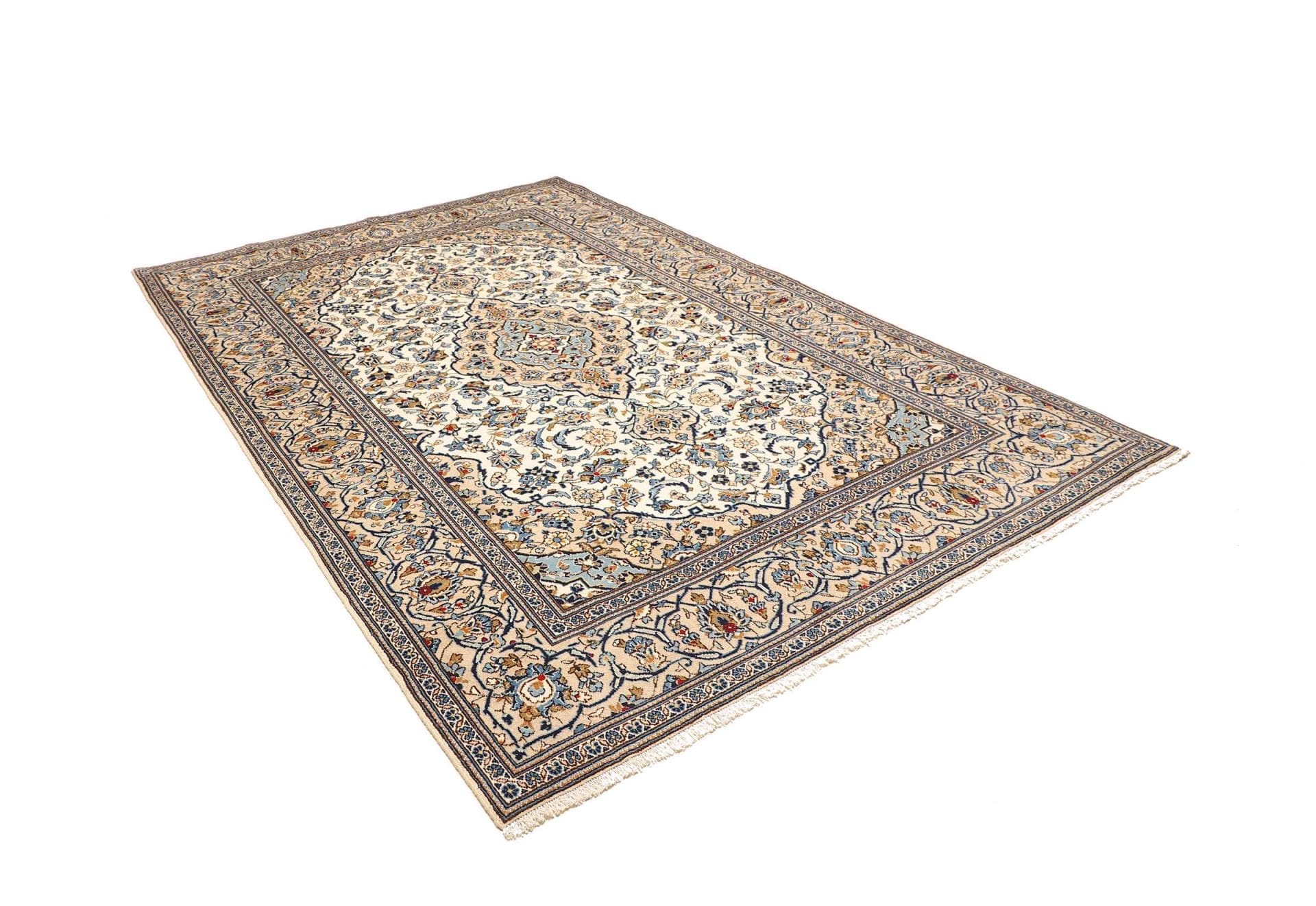 Kashan Persian Rug — hand-knotted, 196 × 295 cm, Wool