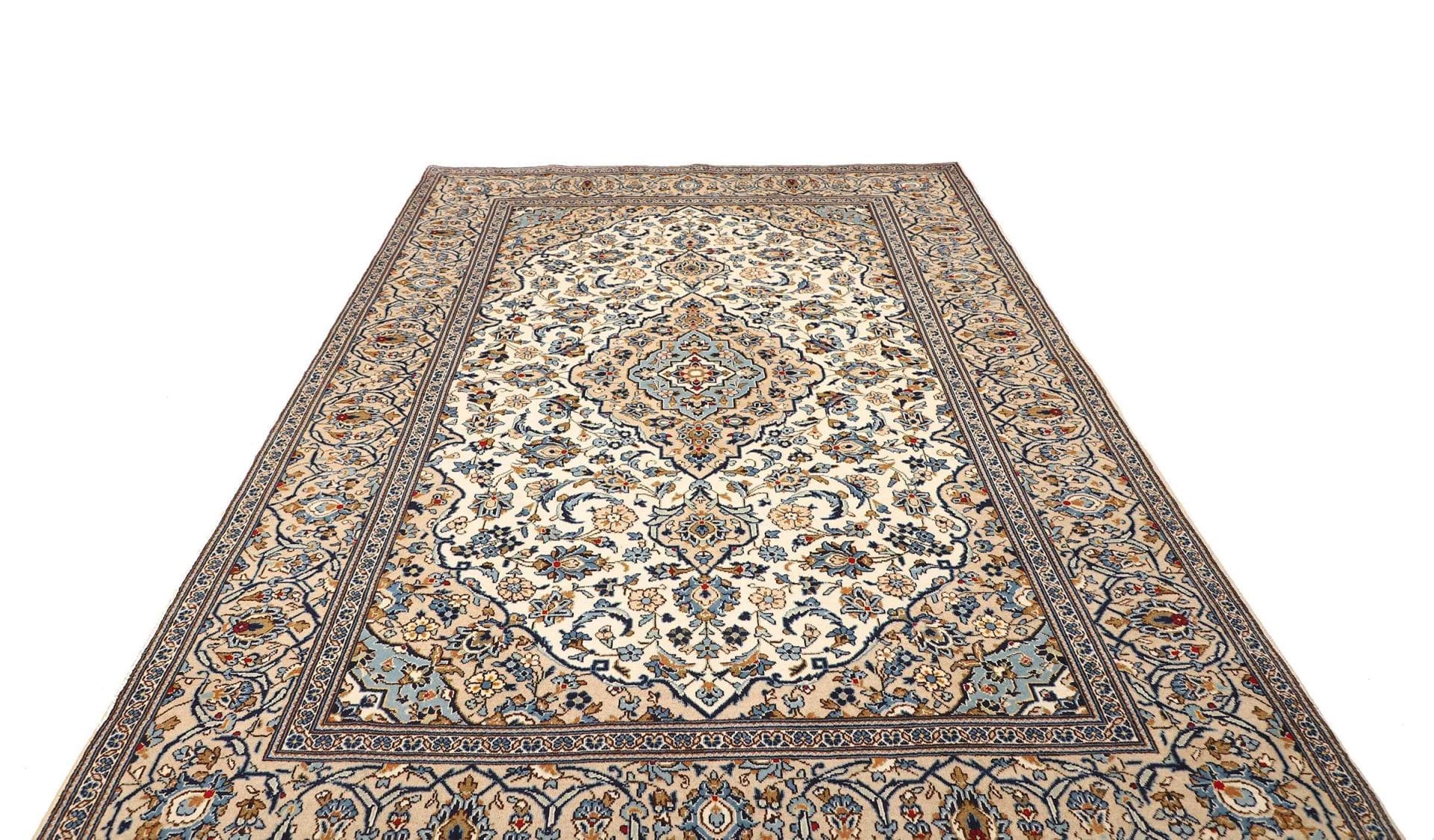 Kashan Persian Rug — hand-knotted, 196 × 295 cm, Wool